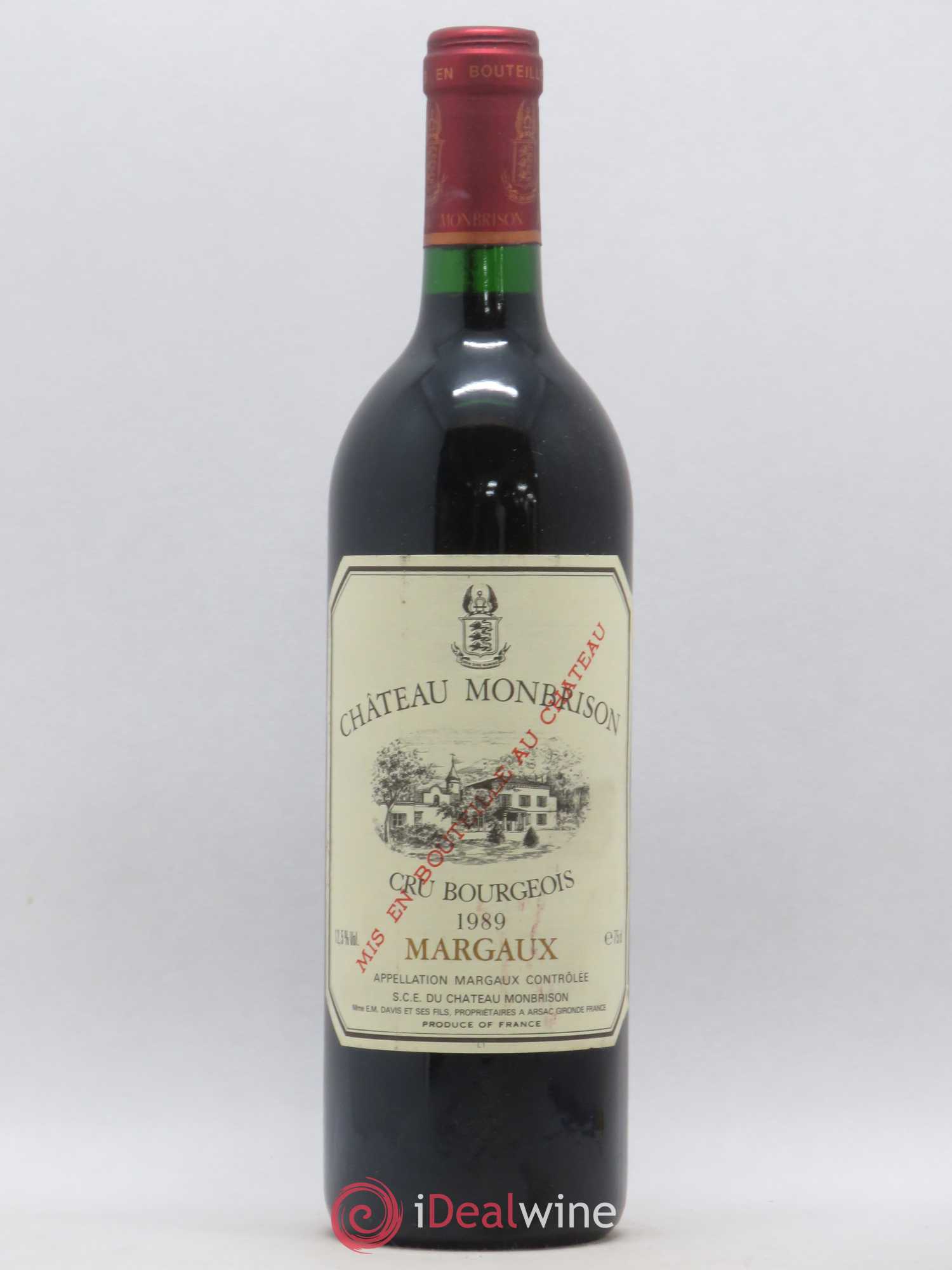 Château Monbrison 1989 - Lot de 1 bouteille - 0