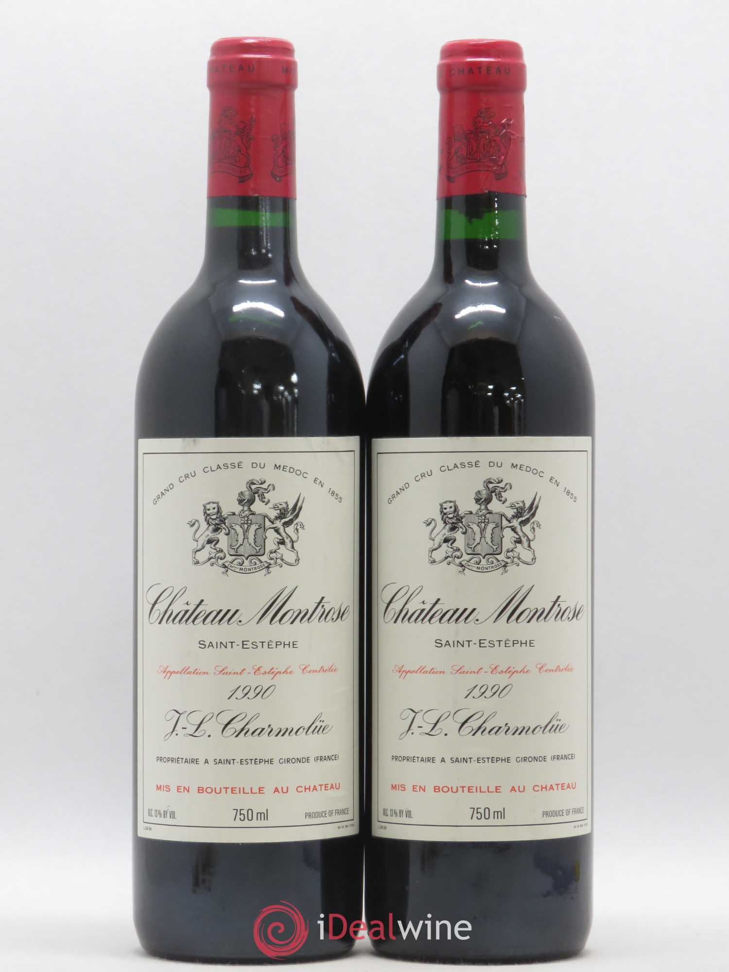 Château Montrose 2ème Grand Cru Classé 1990 - Lot de 2 bouteilles - 0