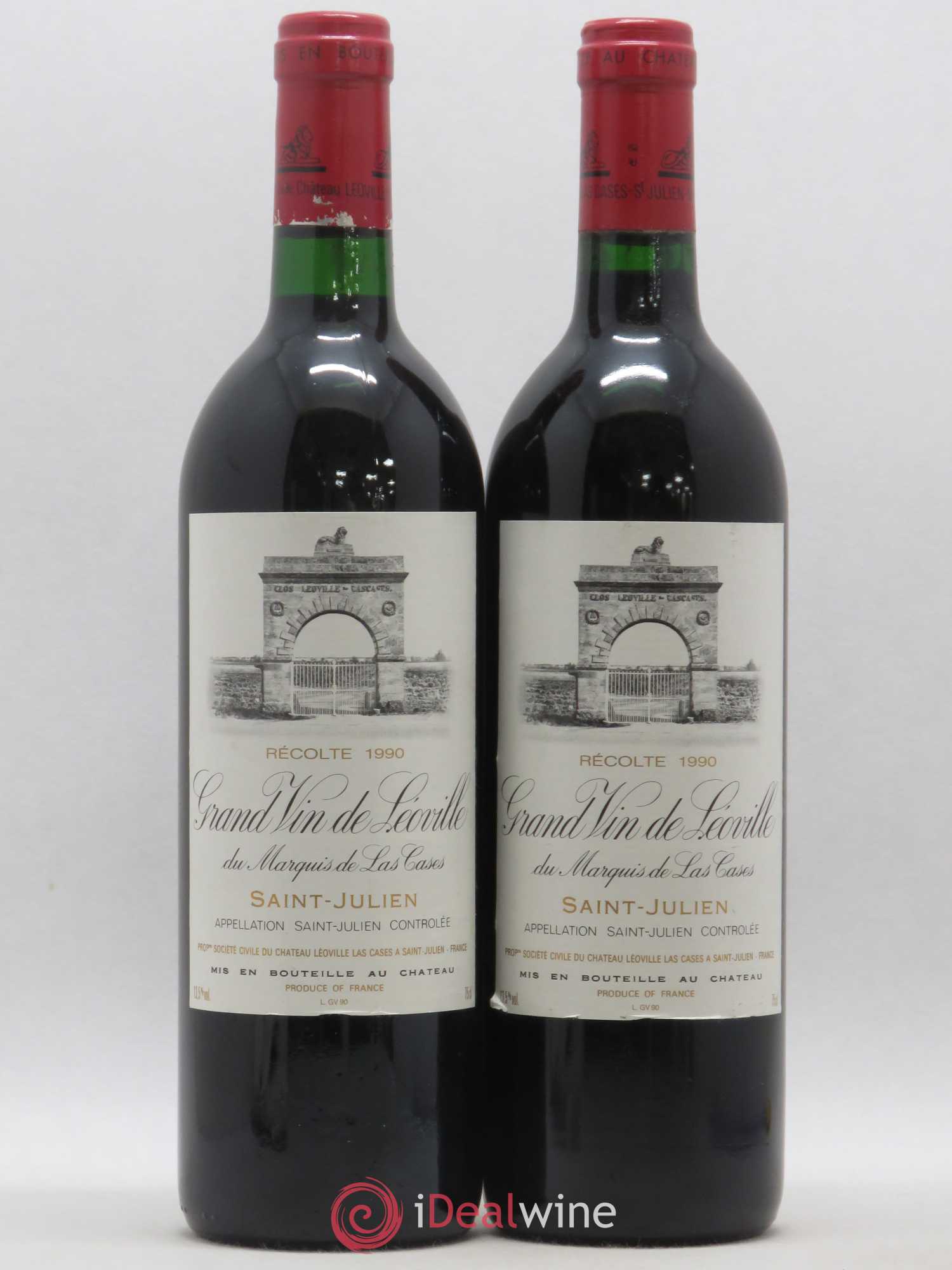 Château Léoville Las Cases 2ème Grand Cru Classé 1990 - Lot de 2 bouteilles - 0