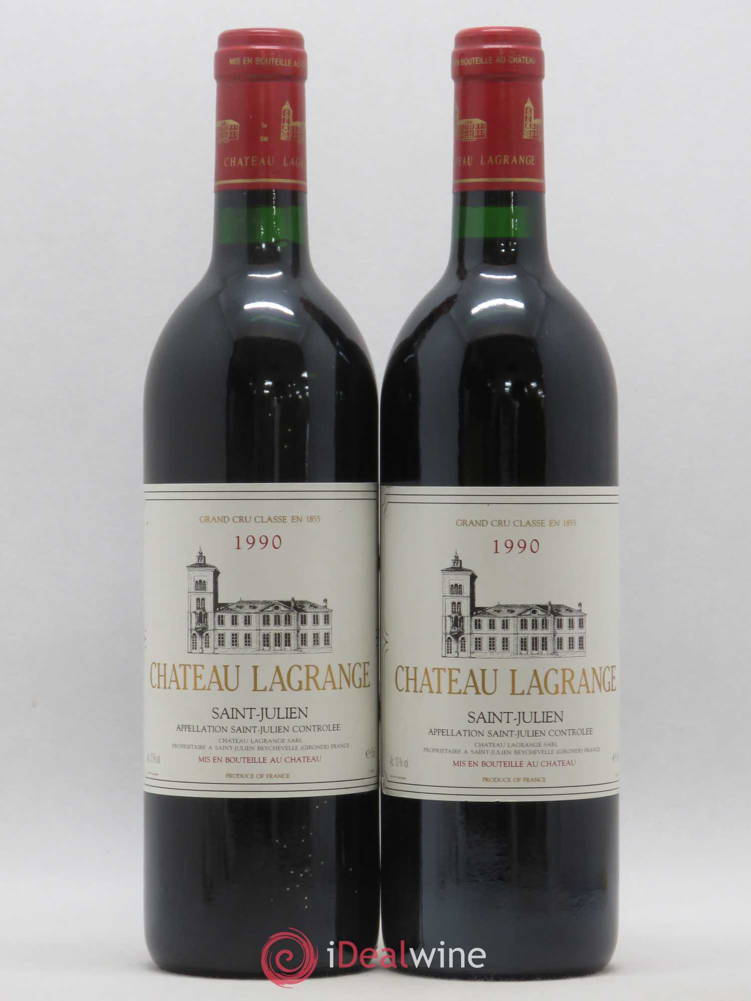 Château Lagrange 3ème Grand Cru Classé 1990 - Lot de 2 bouteilles - 0