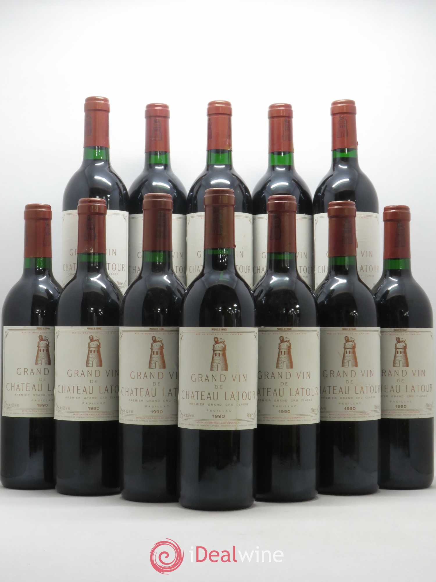 Château Latour 1er Grand Cru Classé 1990 - Lot de 12 bouteilles - 0