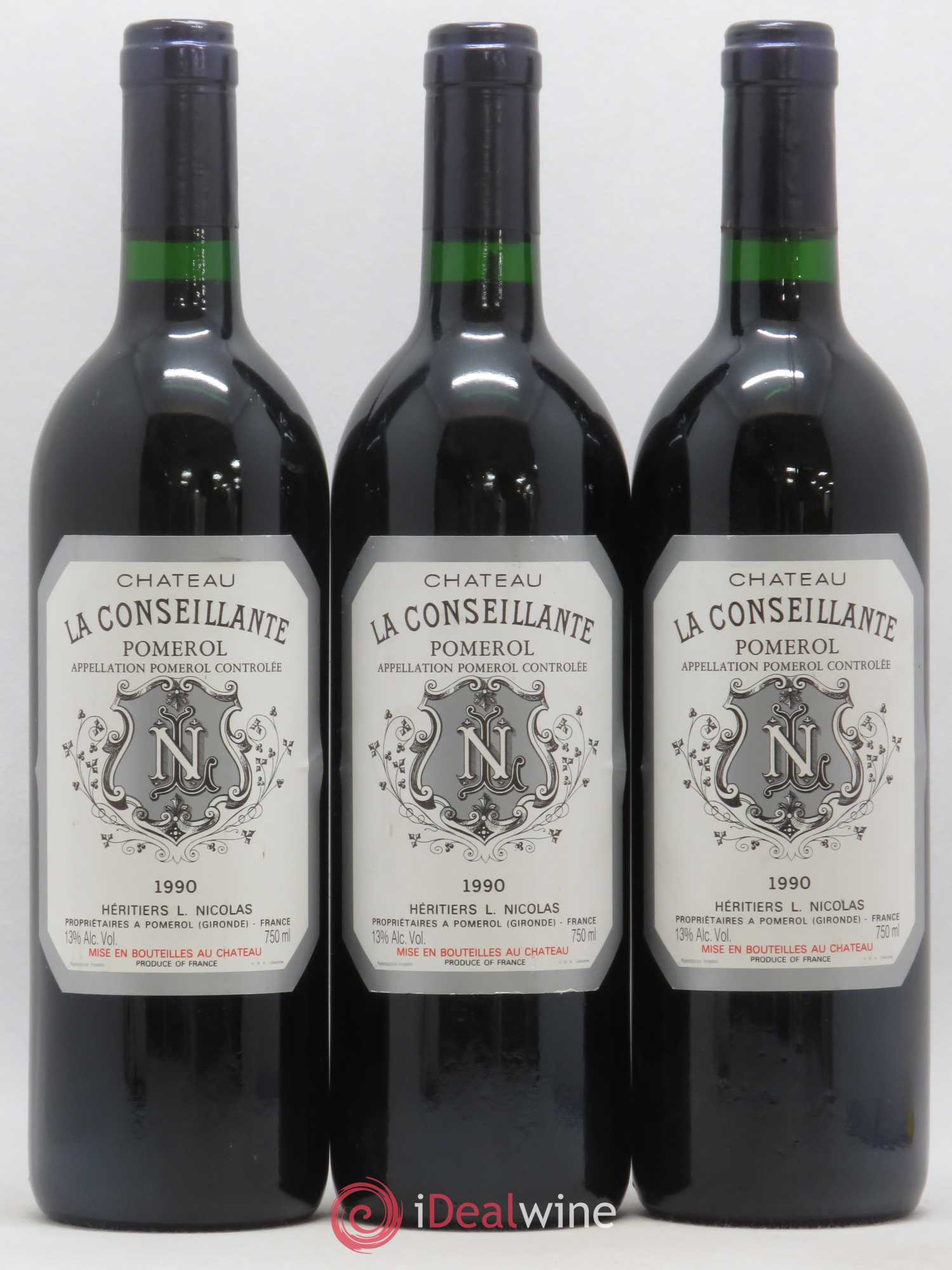 Château la Conseillante 1990 - Lot de 3 bouteilles - 0