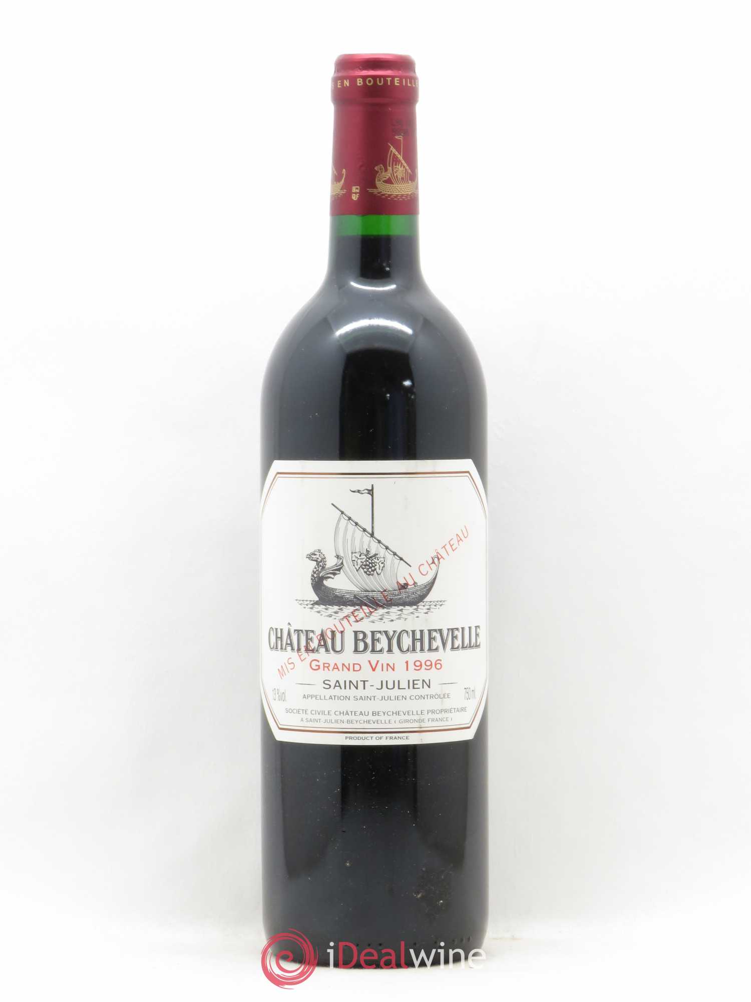 Château Beychevelle 4ème Grand Cru Classé 1996 - Lot de 1 bouteille - 0
