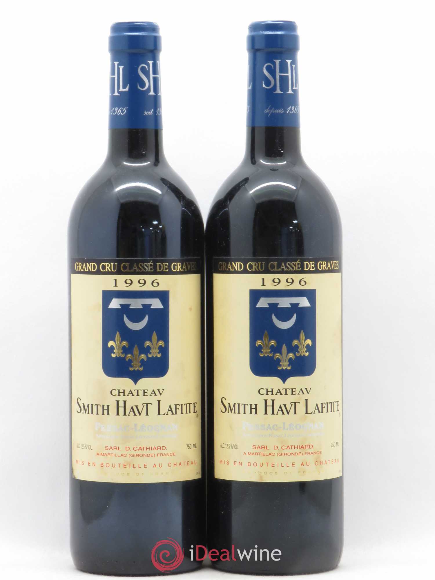 Château Smith Haut Lafitte Cru Classé de Graves 1996 - Lot de 2 bouteilles - 0