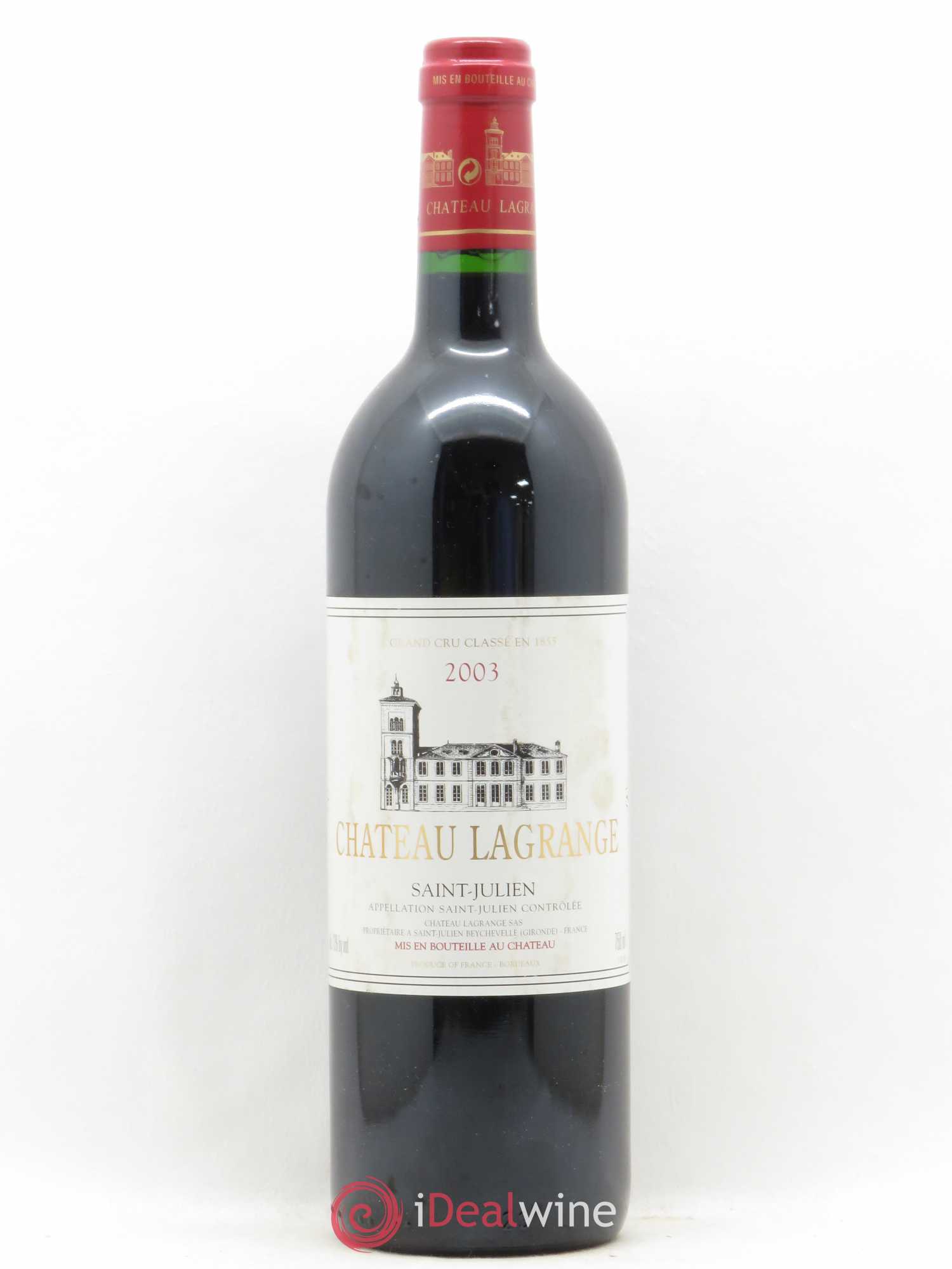 Château Lagrange 3ème Grand Cru Classé 2003 - Lot de 1 bouteille - 0