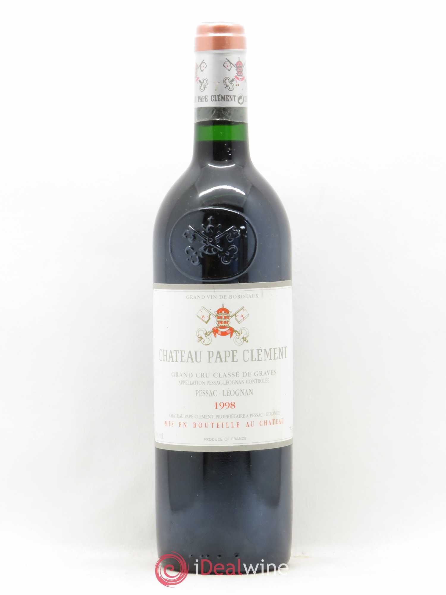 Château Pape Clément Cru Classé de Graves 1998 - Lot de 1 bouteille - 0