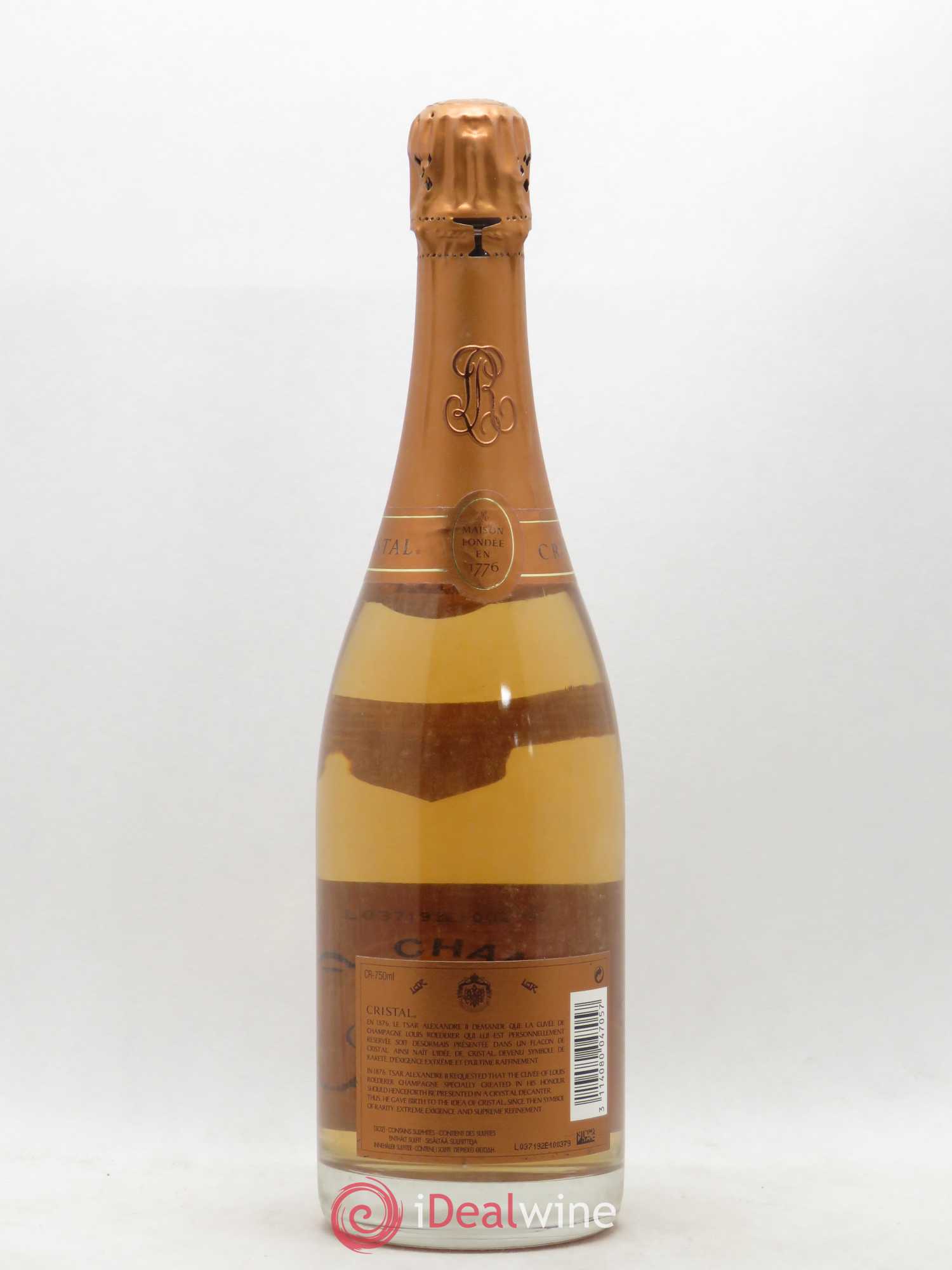 Cristal Louis Roederer 2005 - Lot de 1 bouteille - 1