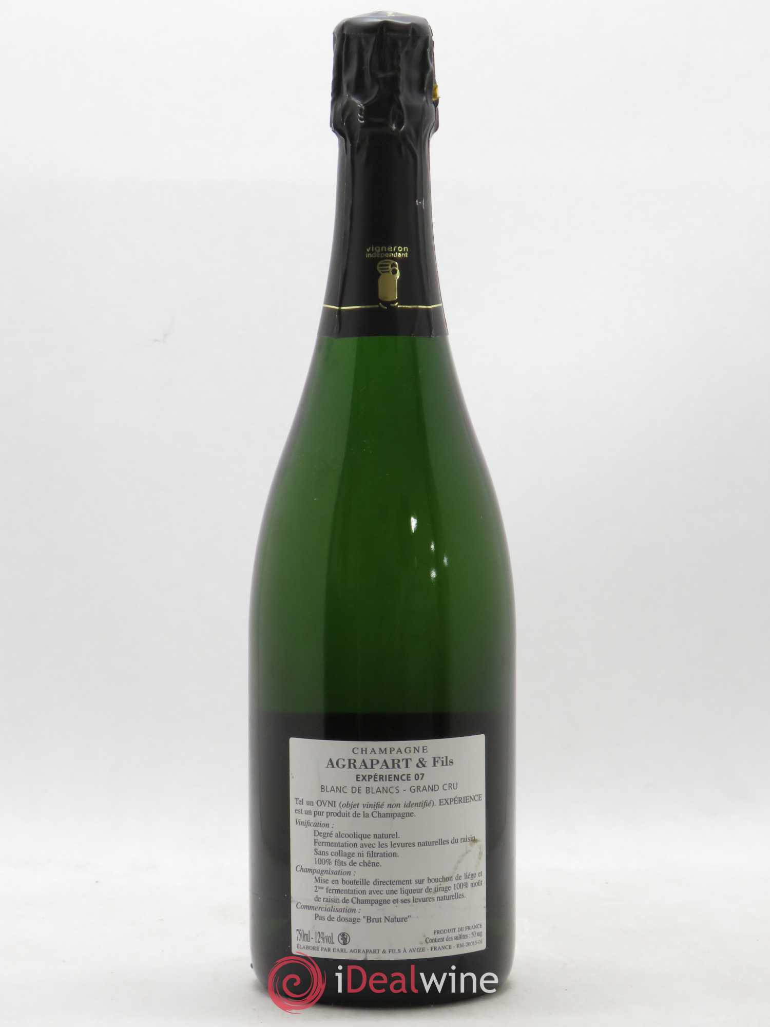 Expérience 07 Brut Nature Agrapart & Fils 2007 - Lot de 1 bouteille - 1