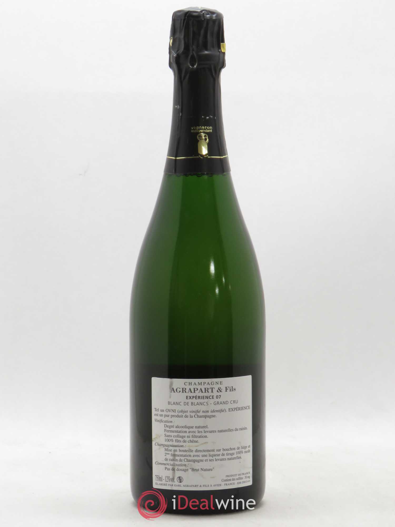 Expérience 07 Brut Nature Agrapart & Fils 2007 - Lot de 1 bouteille - 1