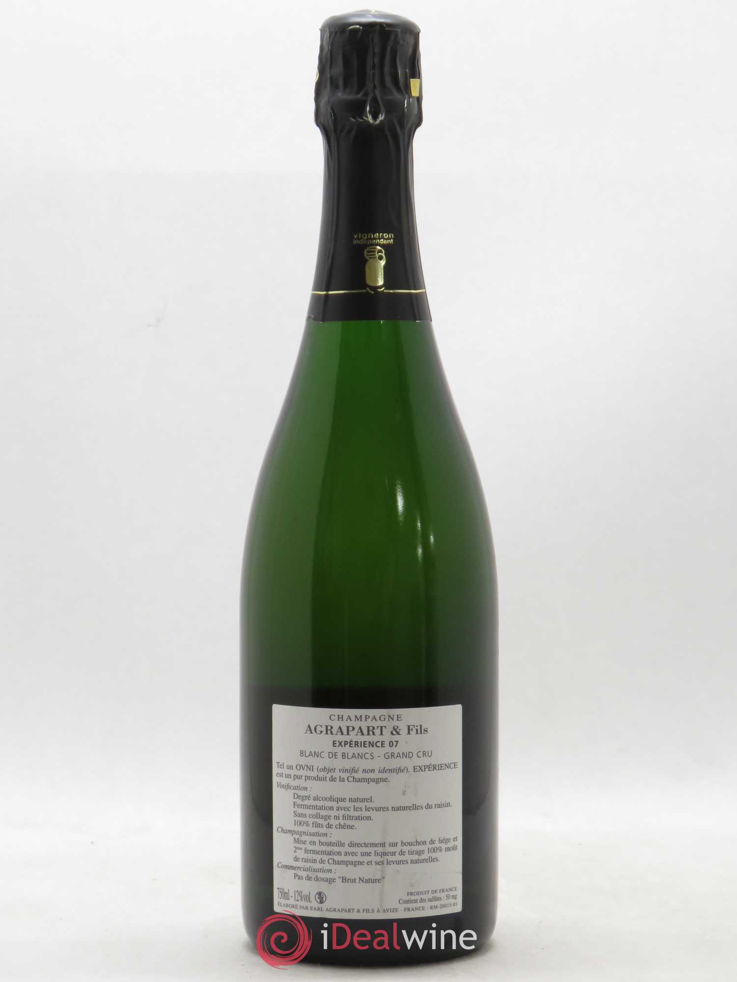 Expérience 07 Brut Nature Agrapart & Fils 2007 - Lot de 1 bouteille - 1