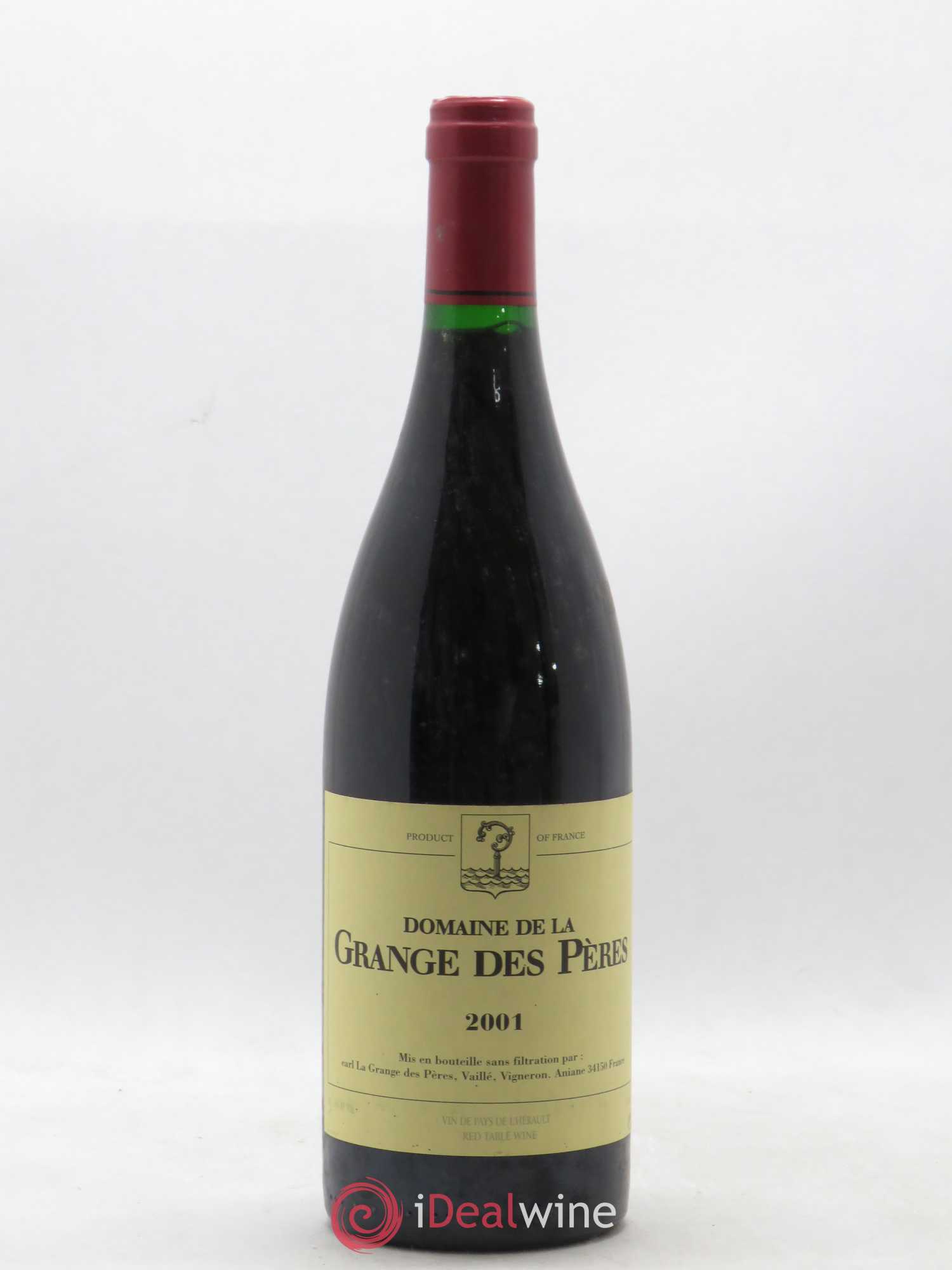 Pays d'Hérault Grange des Pères Laurent Vaillé 2001 - Lot de 1 bouteille - 0