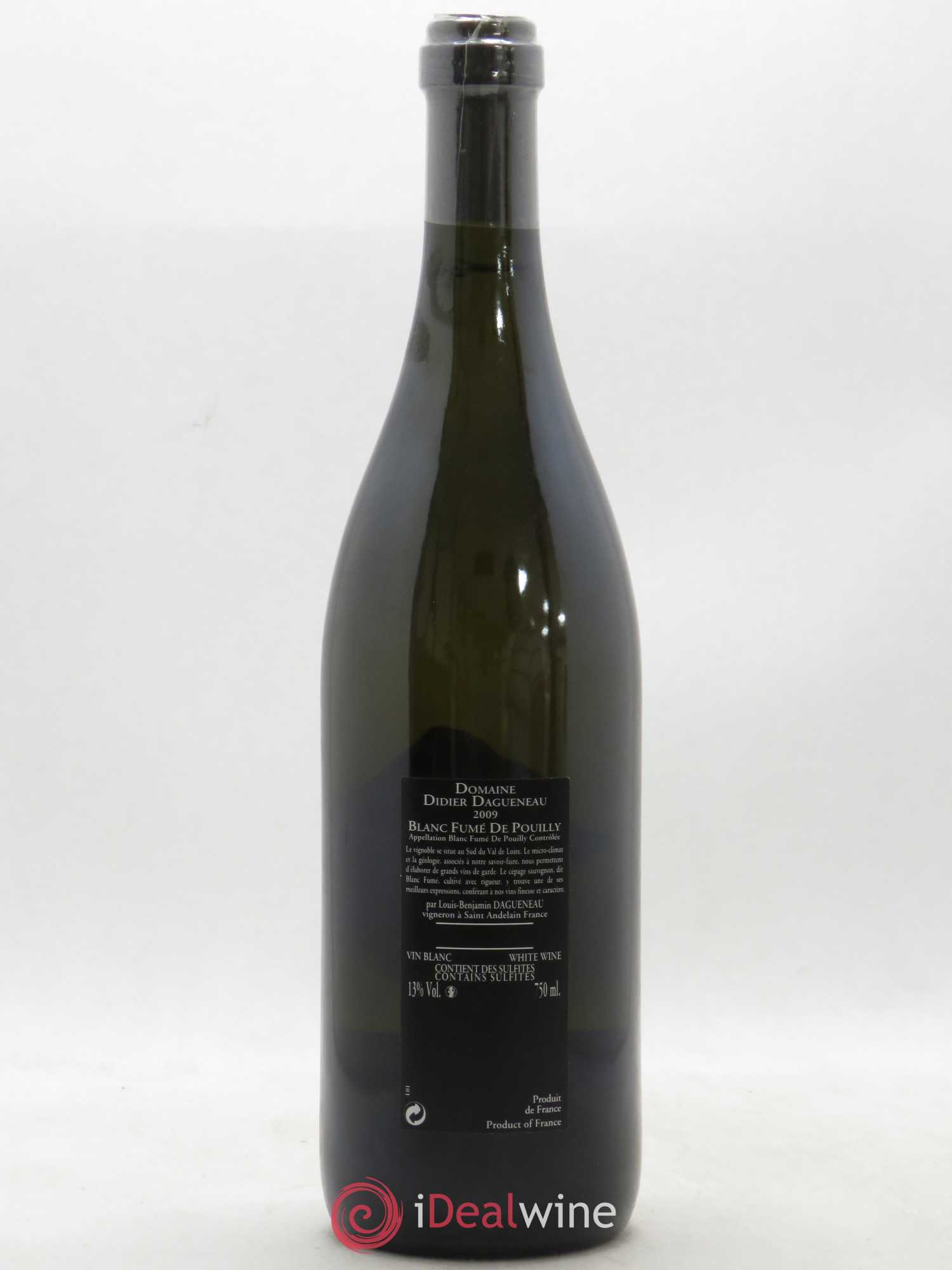 Vin de France (anciennement Pouilly-Fumé) Silex Dagueneau (Domaine Didier - Louis-Benjamin) 2009 - Lot de 1 bouteille - 1