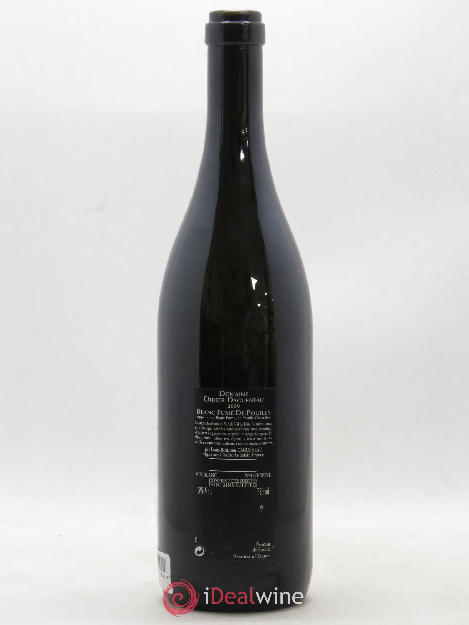 Vin de France (anciennement Pouilly-Fumé) Silex Dagueneau (Domaine Didier - Louis-Benjamin) 2009 - Lot de 1 bouteille - 1