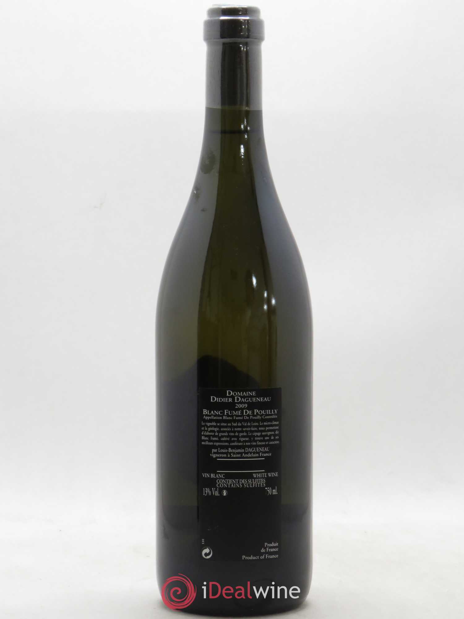 Vin de France (anciennement Pouilly-Fumé) Silex Dagueneau (Domaine Didier - Louis-Benjamin) 2009 - Lot de 1 bouteille - 1