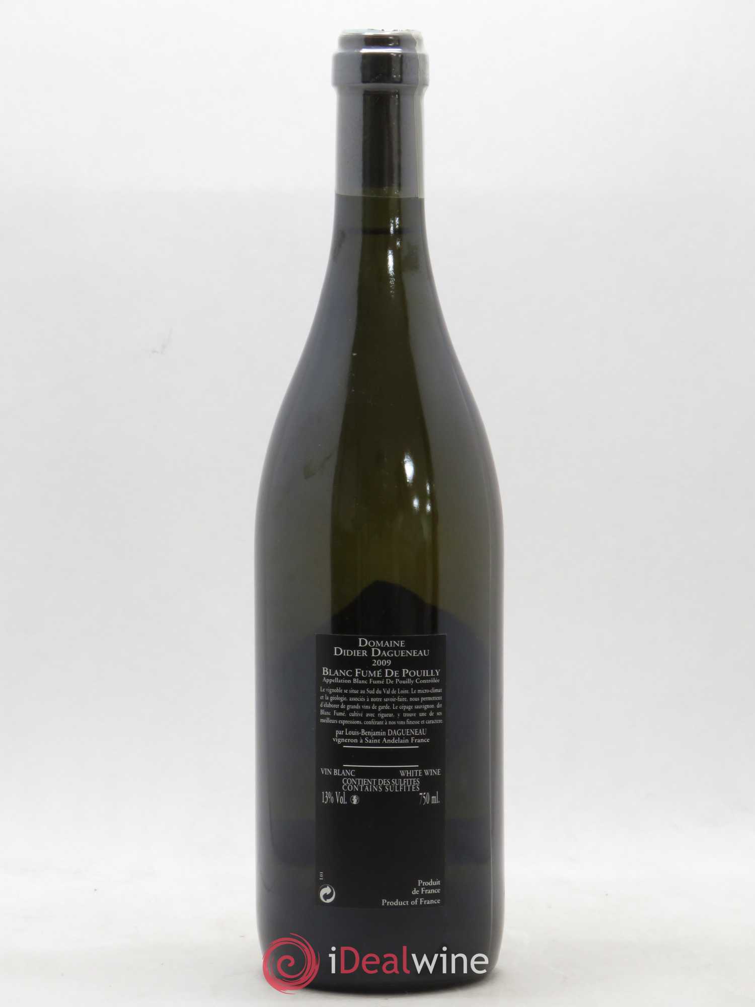 Vin de France (anciennement Pouilly-Fumé) Silex Dagueneau (Domaine Didier - Louis-Benjamin) 2009 - Lot de 1 bouteille - 1