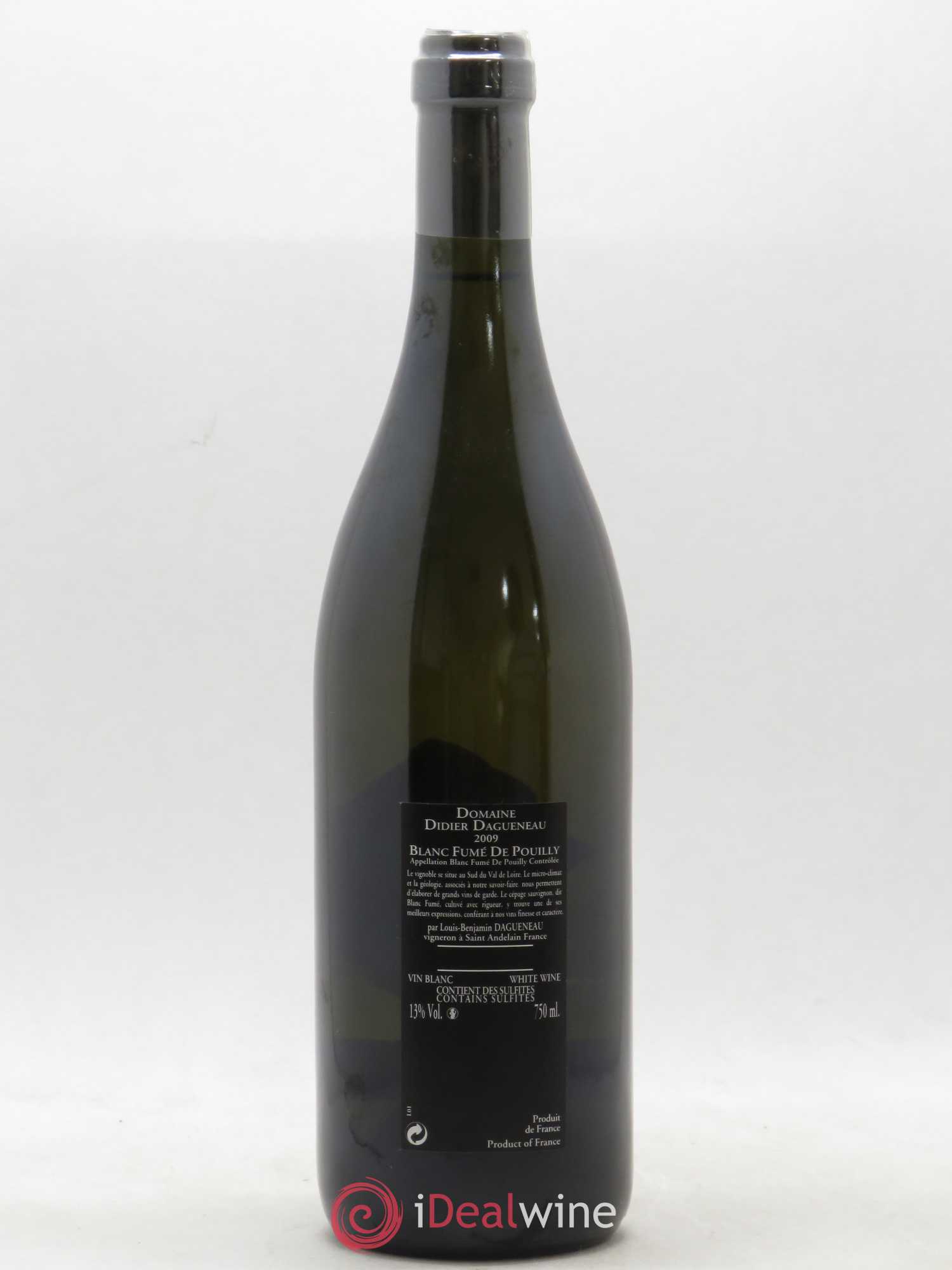 Vin de France (anciennement Pouilly-Fumé) Silex Dagueneau (Domaine Didier - Louis-Benjamin) 2009 - Lot de 1 bouteille - 1