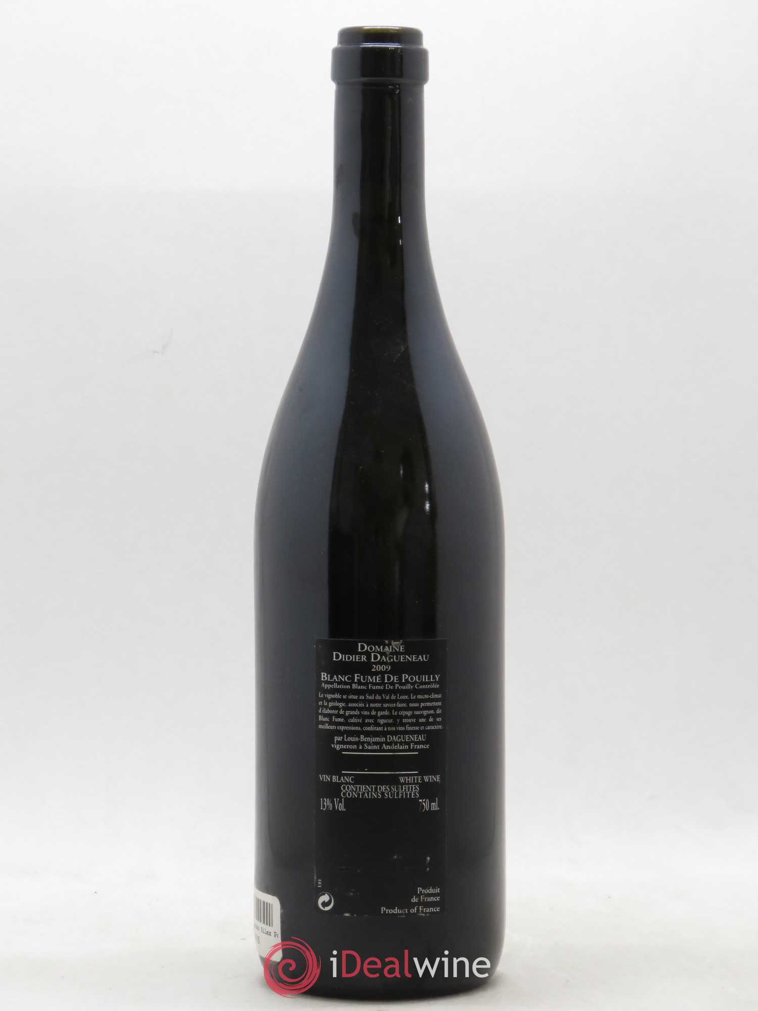 Vin de France (anciennement Pouilly-Fumé) Silex Dagueneau (Domaine Didier - Louis-Benjamin) 2009 - Lot de 1 bouteille - 1