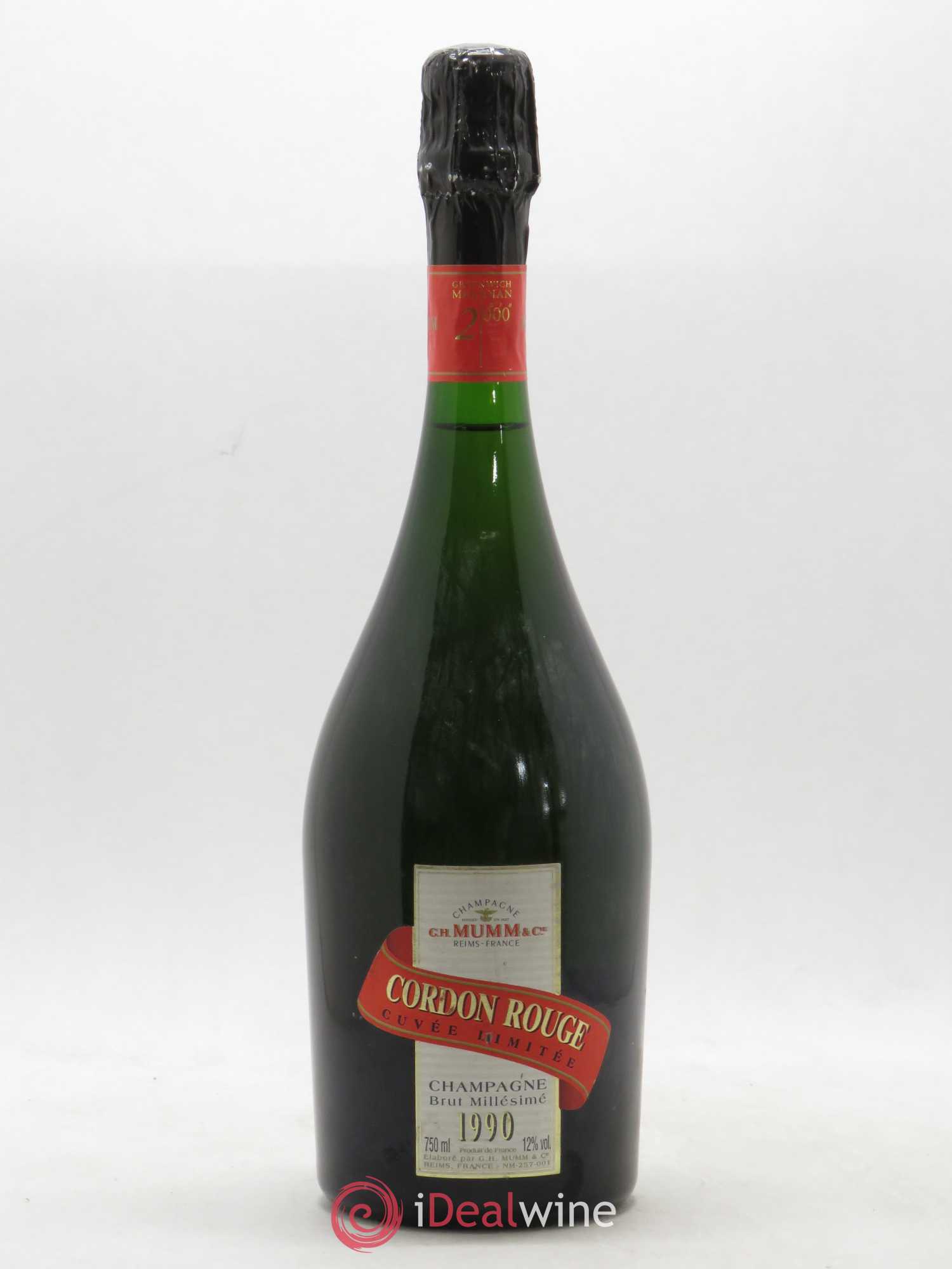 Cordon Rouge Mumm 1990 - Lot de 1 bouteille - 0