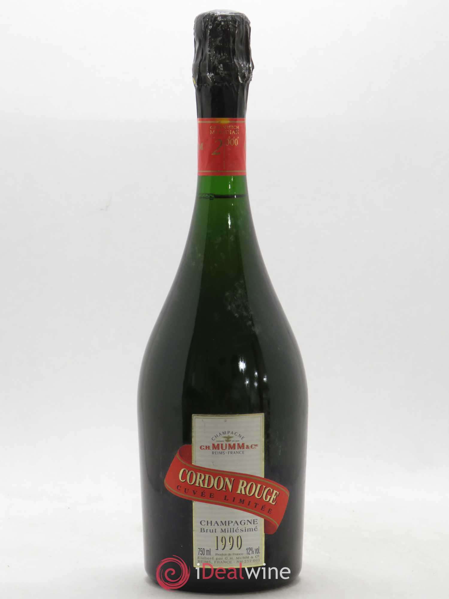 Cordon Rouge Mumm 1990 - Lot de 1 bouteille - 0