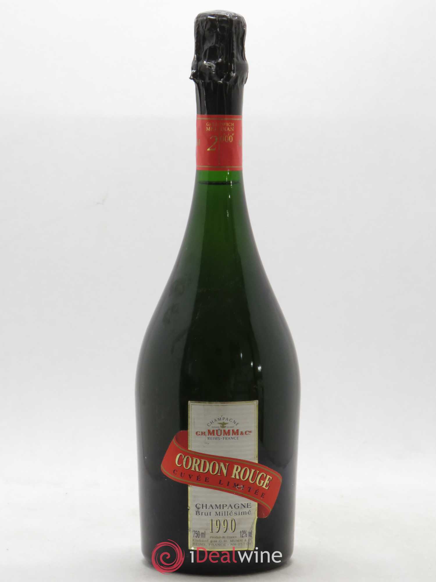 Cordon Rouge Mumm 1990 - Posten von 1 Flasche - 0