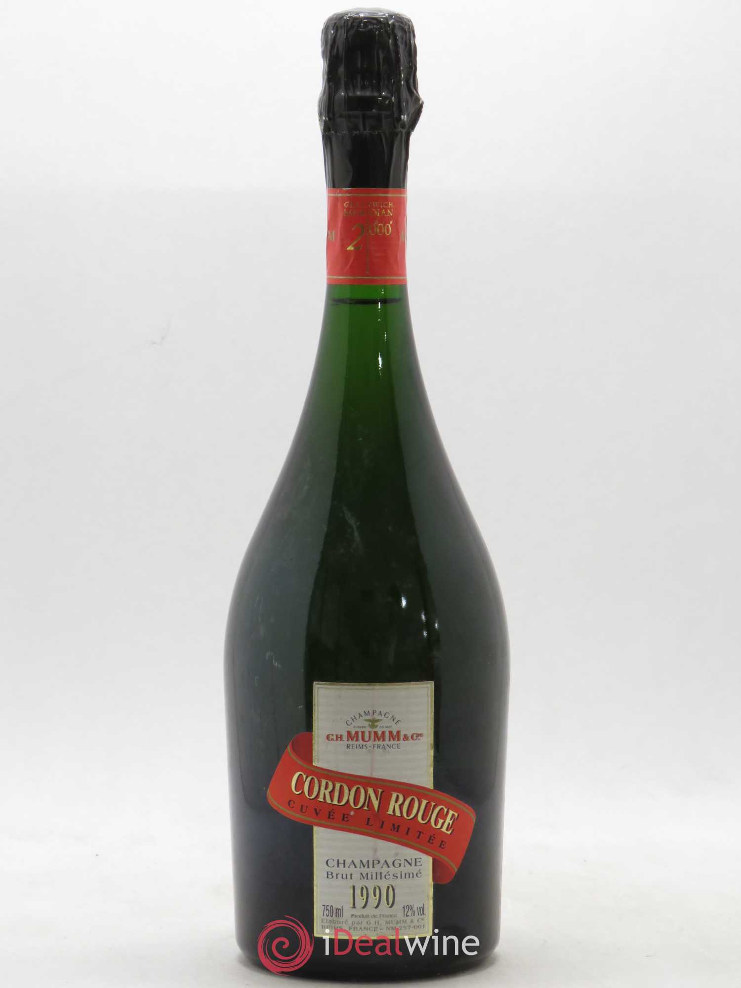 Cordon Rouge Mumm 1990 - Lot de 1 bouteille - 0