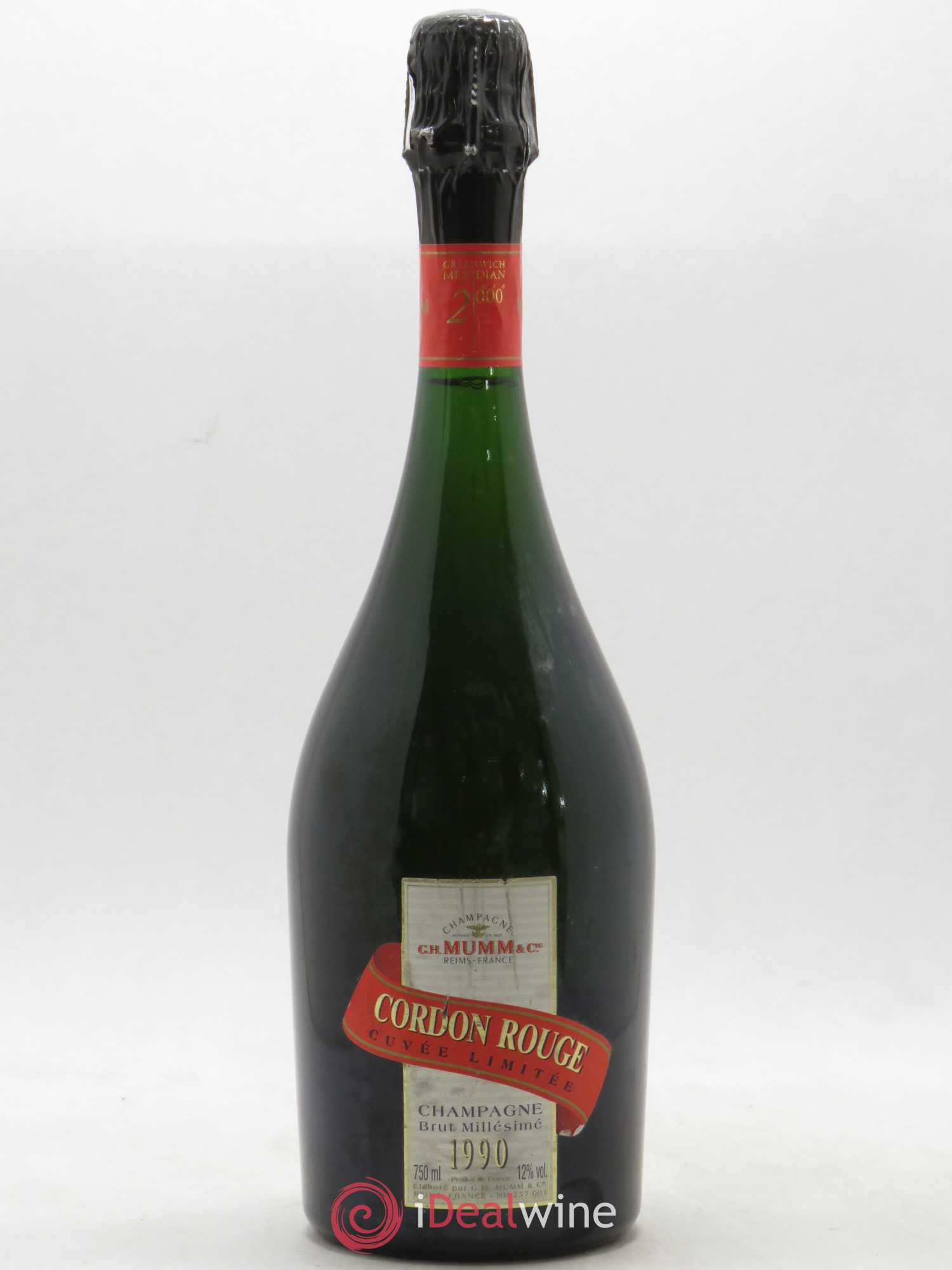 Cordon Rouge Mumm 1990 - Posten von 1 Flasche - 0