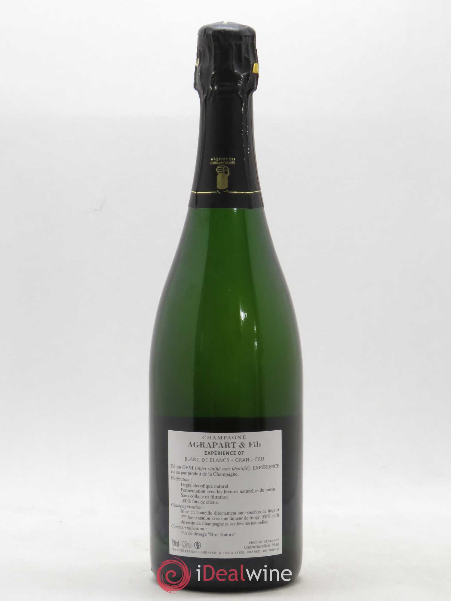 Expérience 07 Brut Nature Agrapart & Fils 2007 - Lot de 1 bouteille - 1
