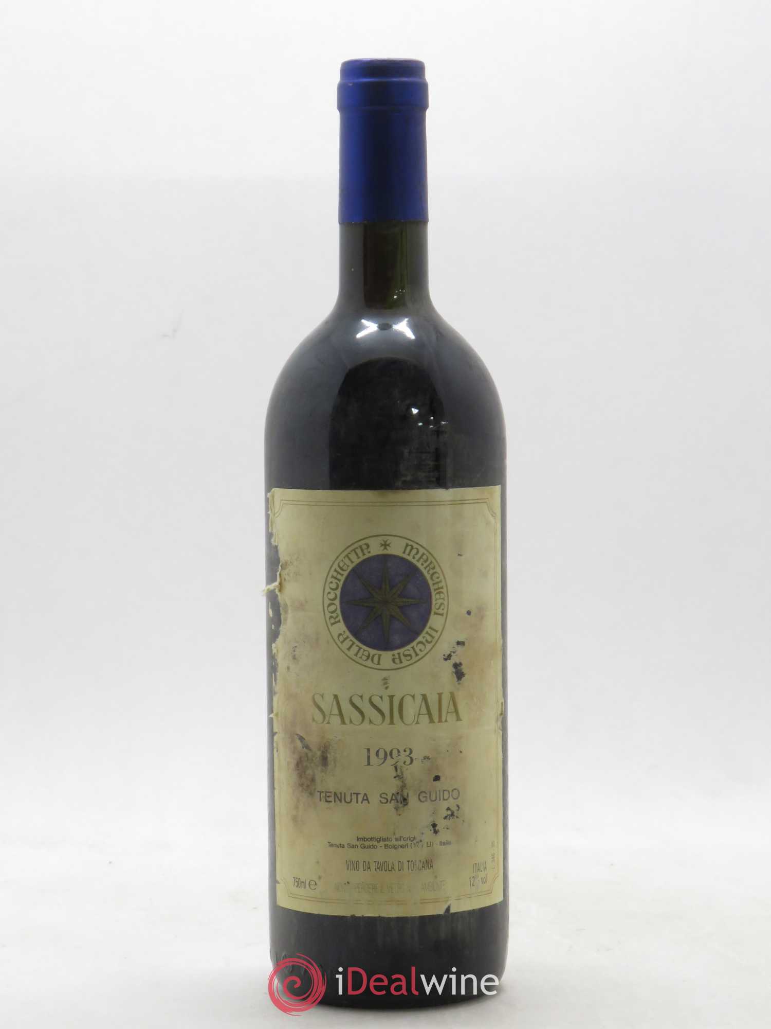 Bolgheri DOC Sassicaia Tenuta San Guido 1993 - Lot de 1 bouteille - 0