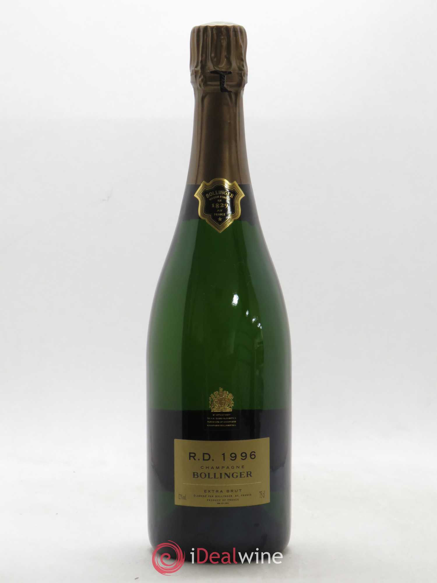 R.D. Extra-Brut Bollinger 1996 - Lot de 1 bouteille - 0