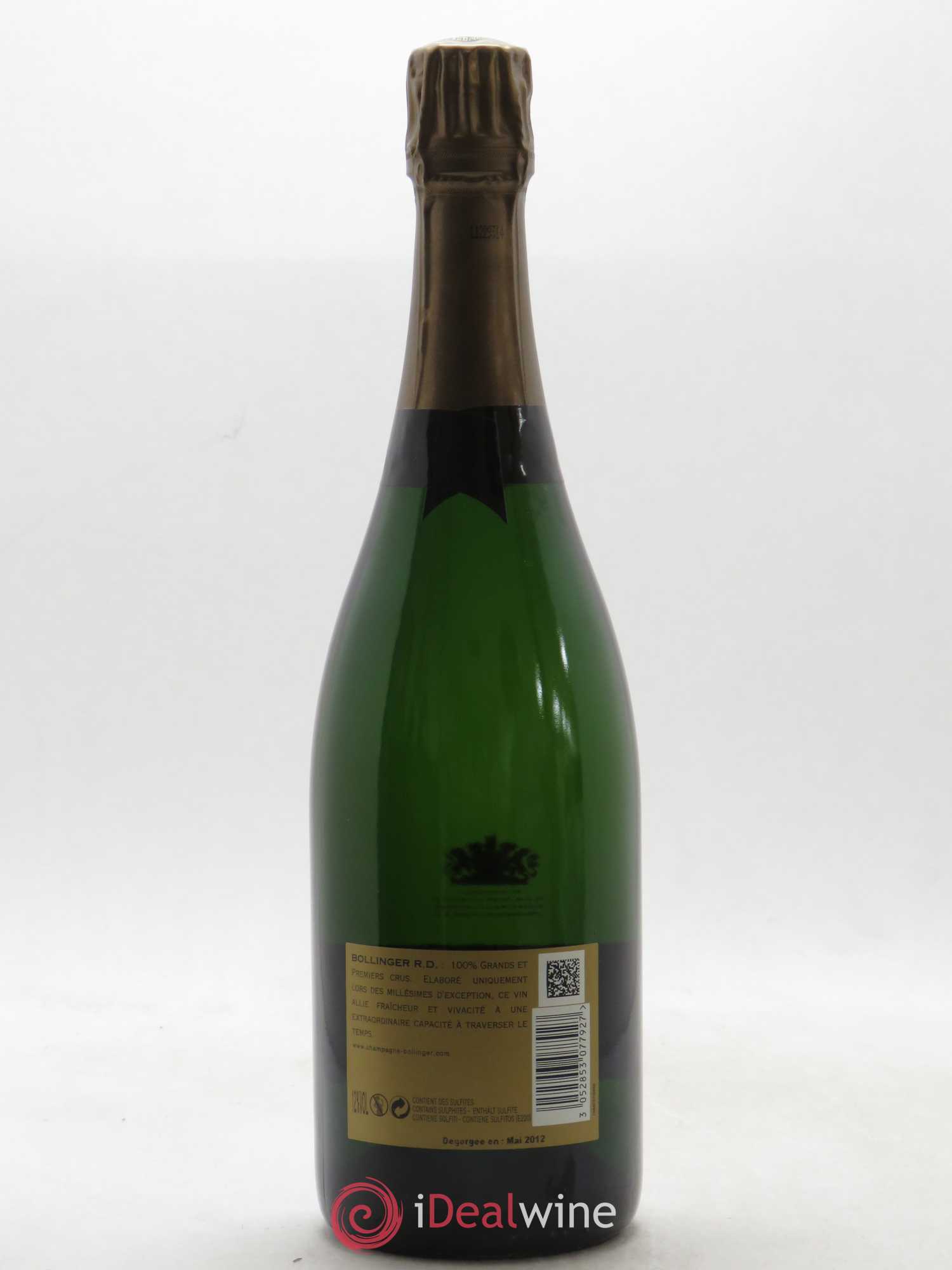 R.D. Extra-Brut Bollinger 1996 - Lot de 1 bouteille - 1