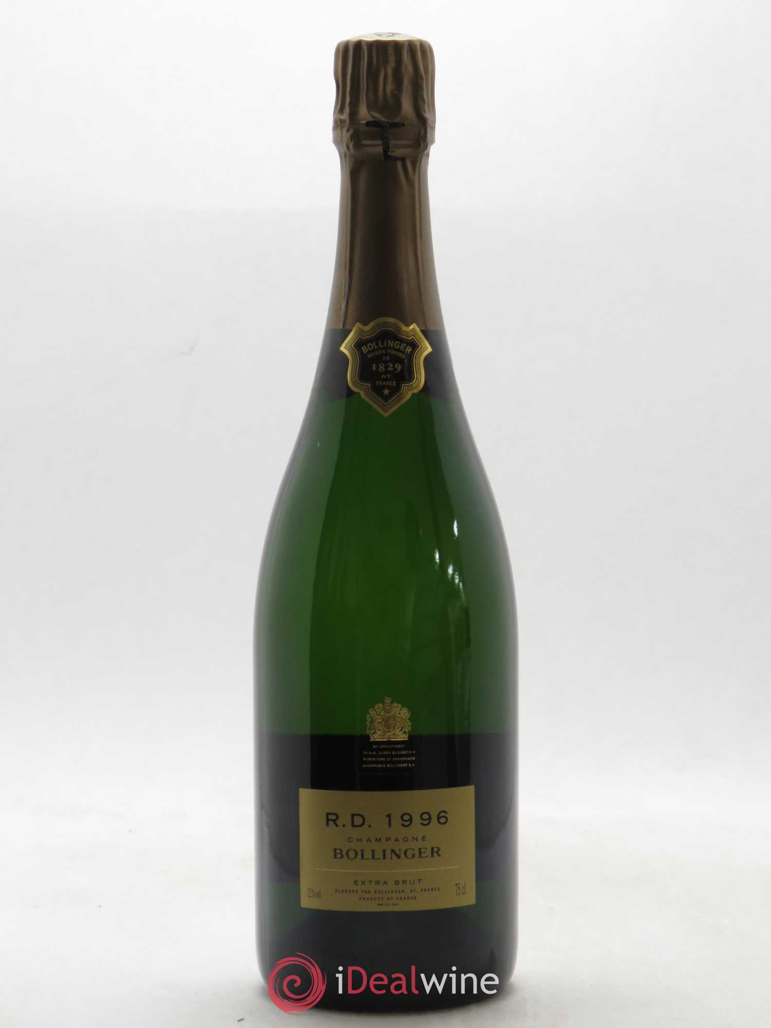 R.D. Extra-Brut Bollinger 1996 - Lot de 1 bouteille - 0