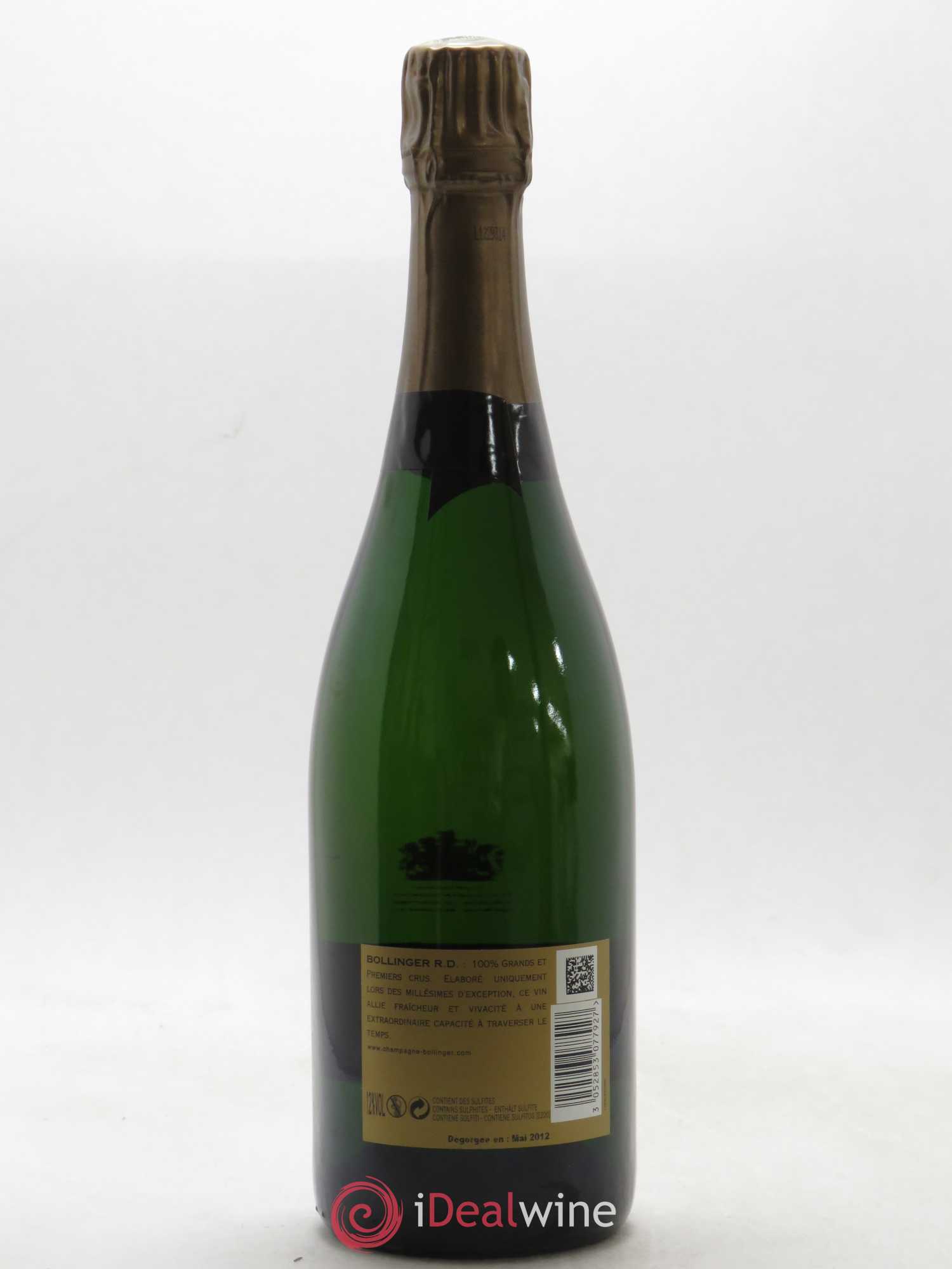 R.D. Extra-Brut Bollinger 1996 - Lot de 1 bouteille - 1
