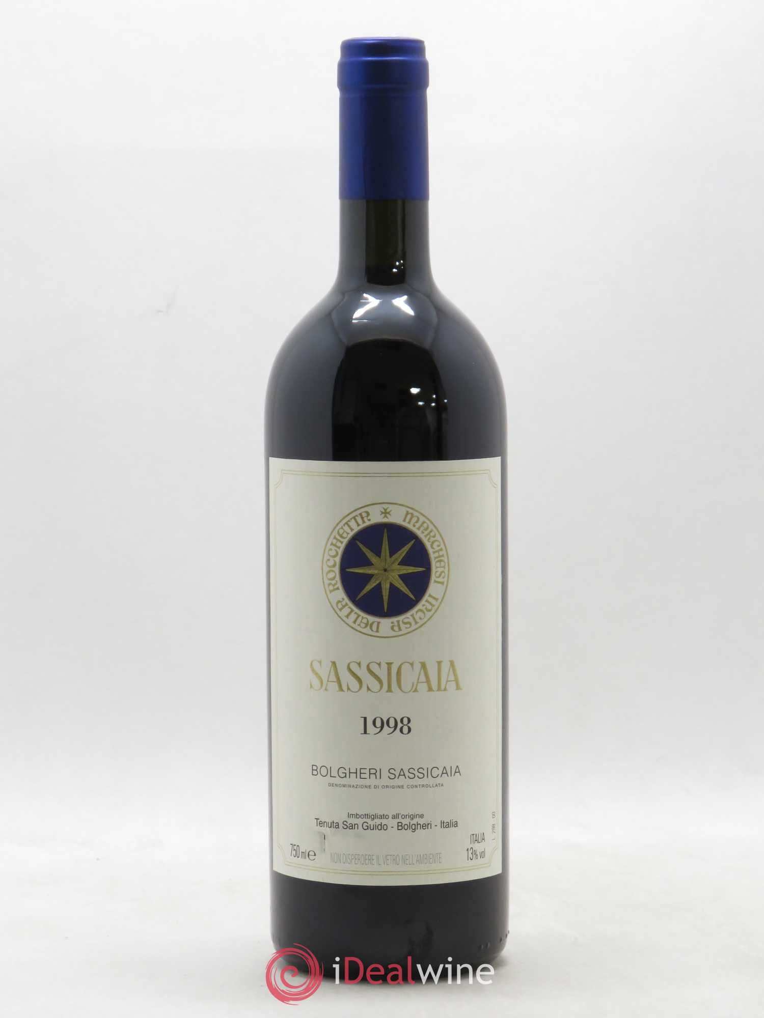 Bolgheri DOC Sassicaia Tenuta San Guido 1998 - Lot de 1 bouteille - 0