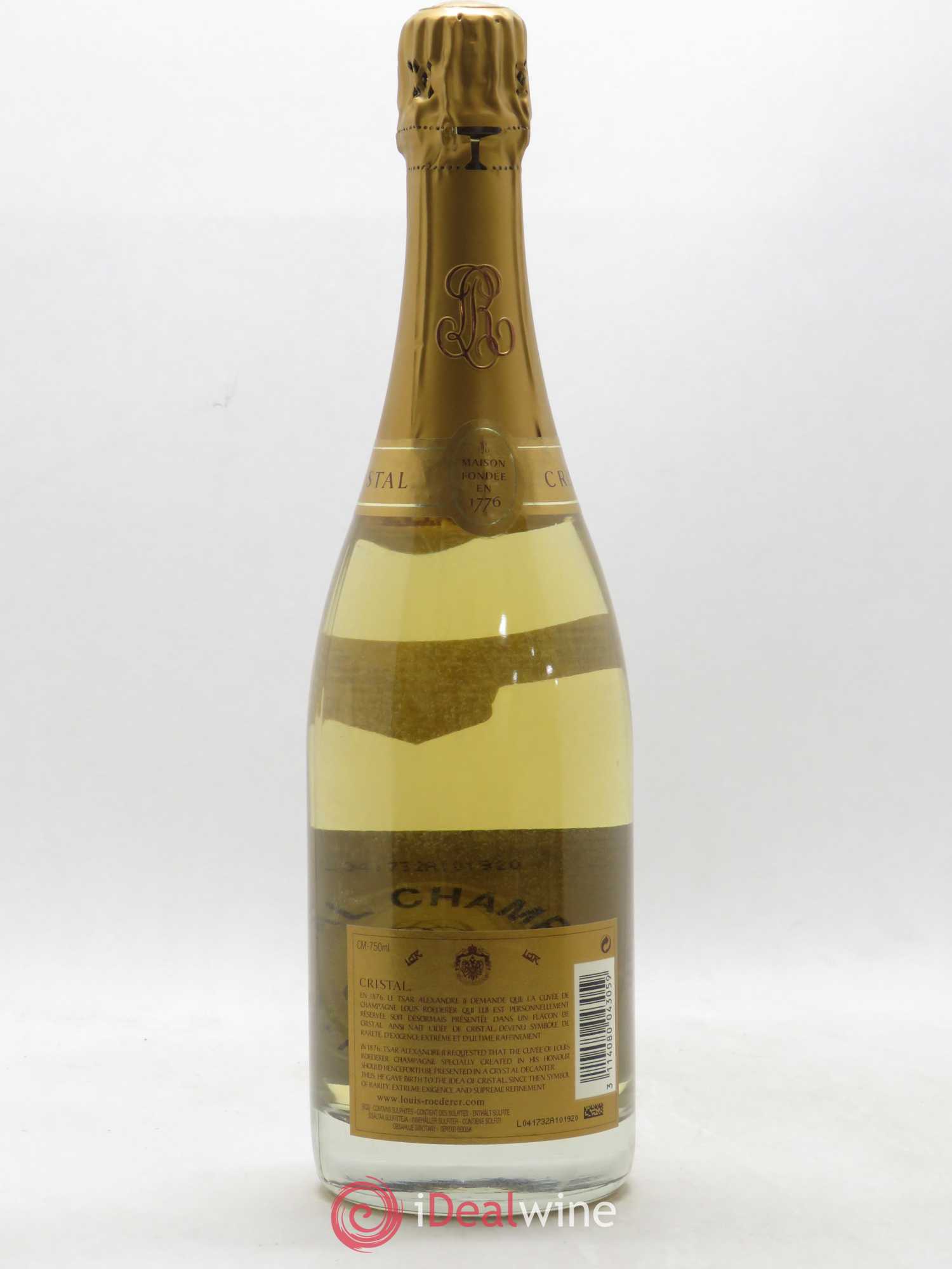 Cristal Louis Roederer 2007 - Lot de 1 bouteille - 1