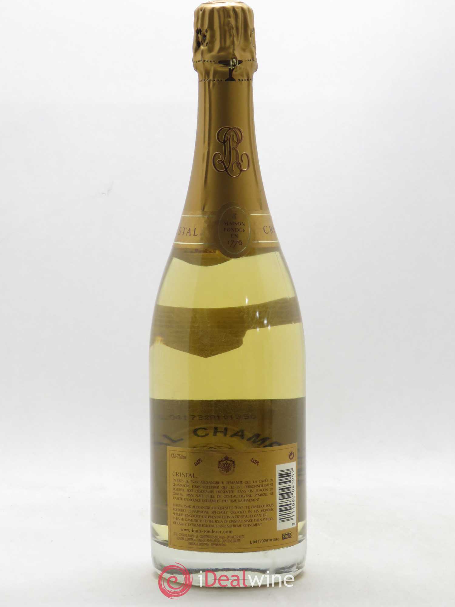 Cristal Louis Roederer 2007 - Lot de 1 bouteille - 1