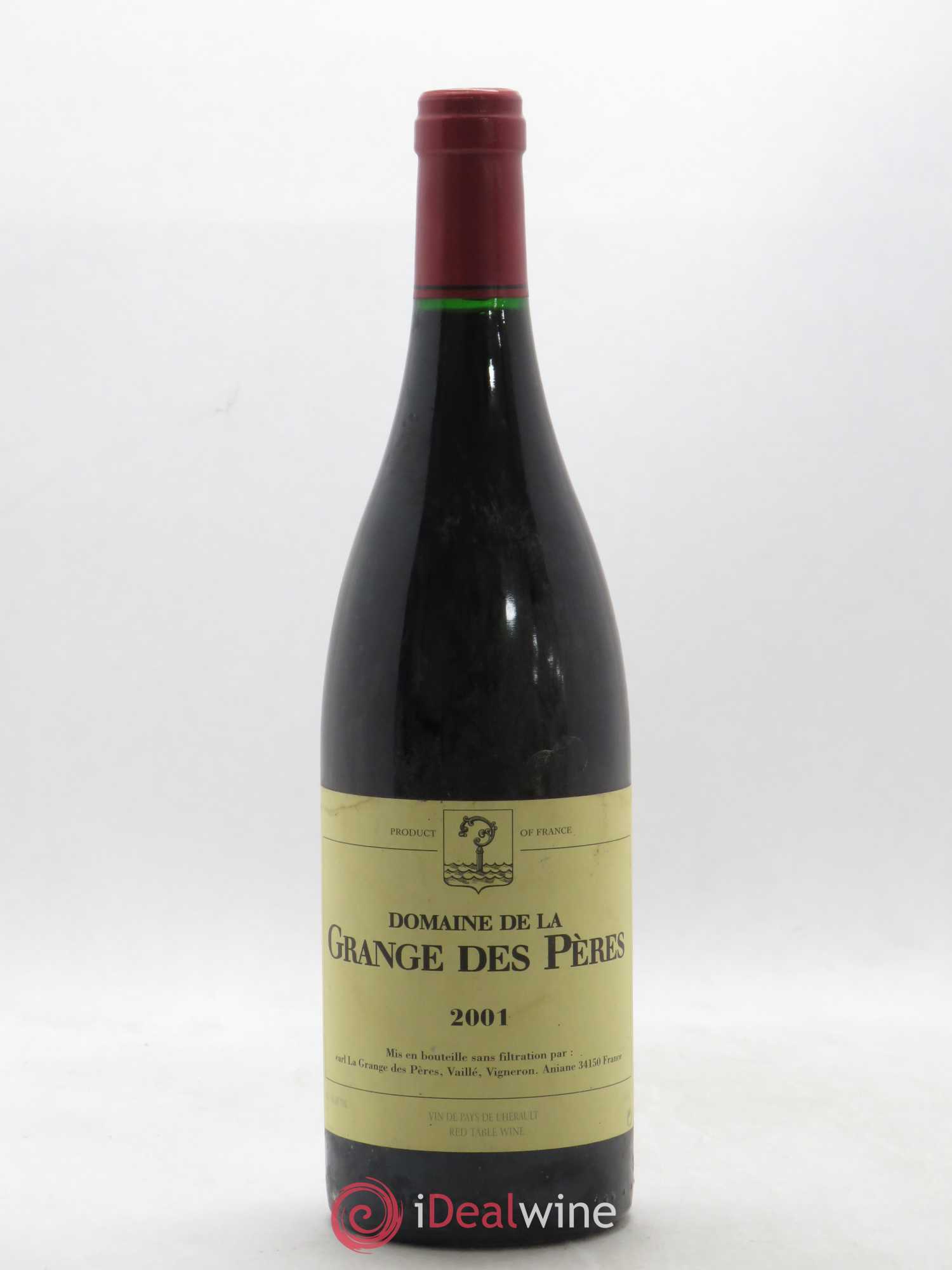Pays d'Hérault Grange des Pères Laurent Vaillé 2001 - Lot de 1 bouteille - 0