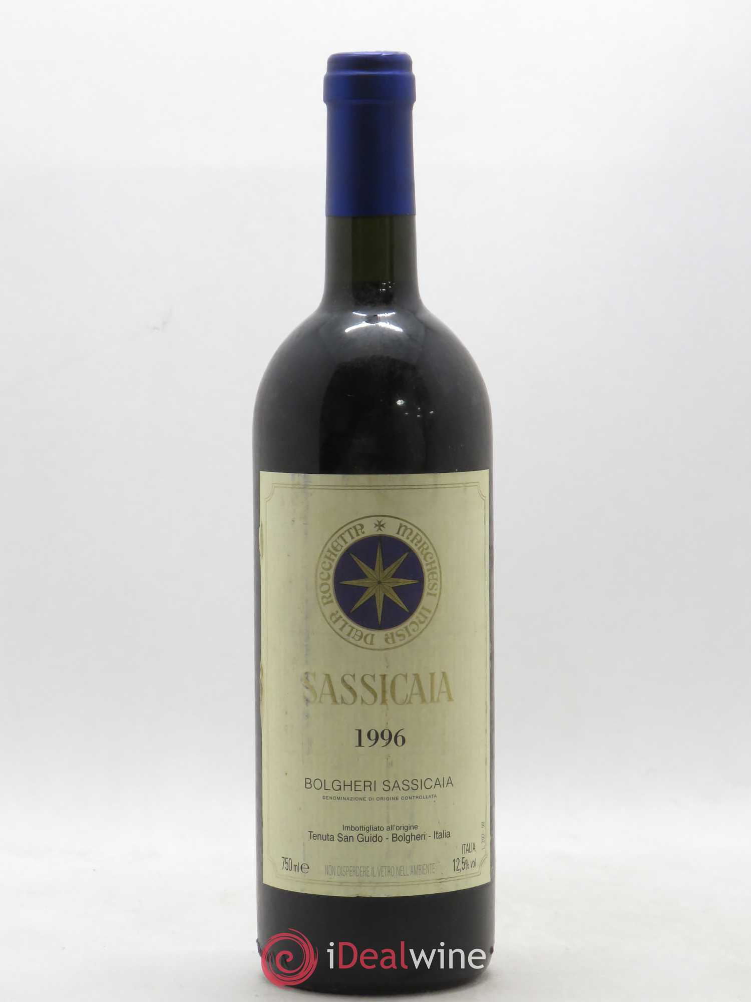 Bolgheri DOC Sassicaia Tenuta San Guido 1996 - Lot de 1 bouteille - 0