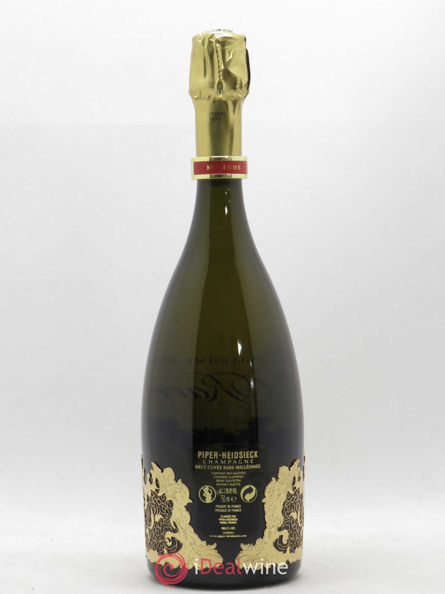 Rare Piper Heidsieck 2002 - Lot de 1 bouteille - 1