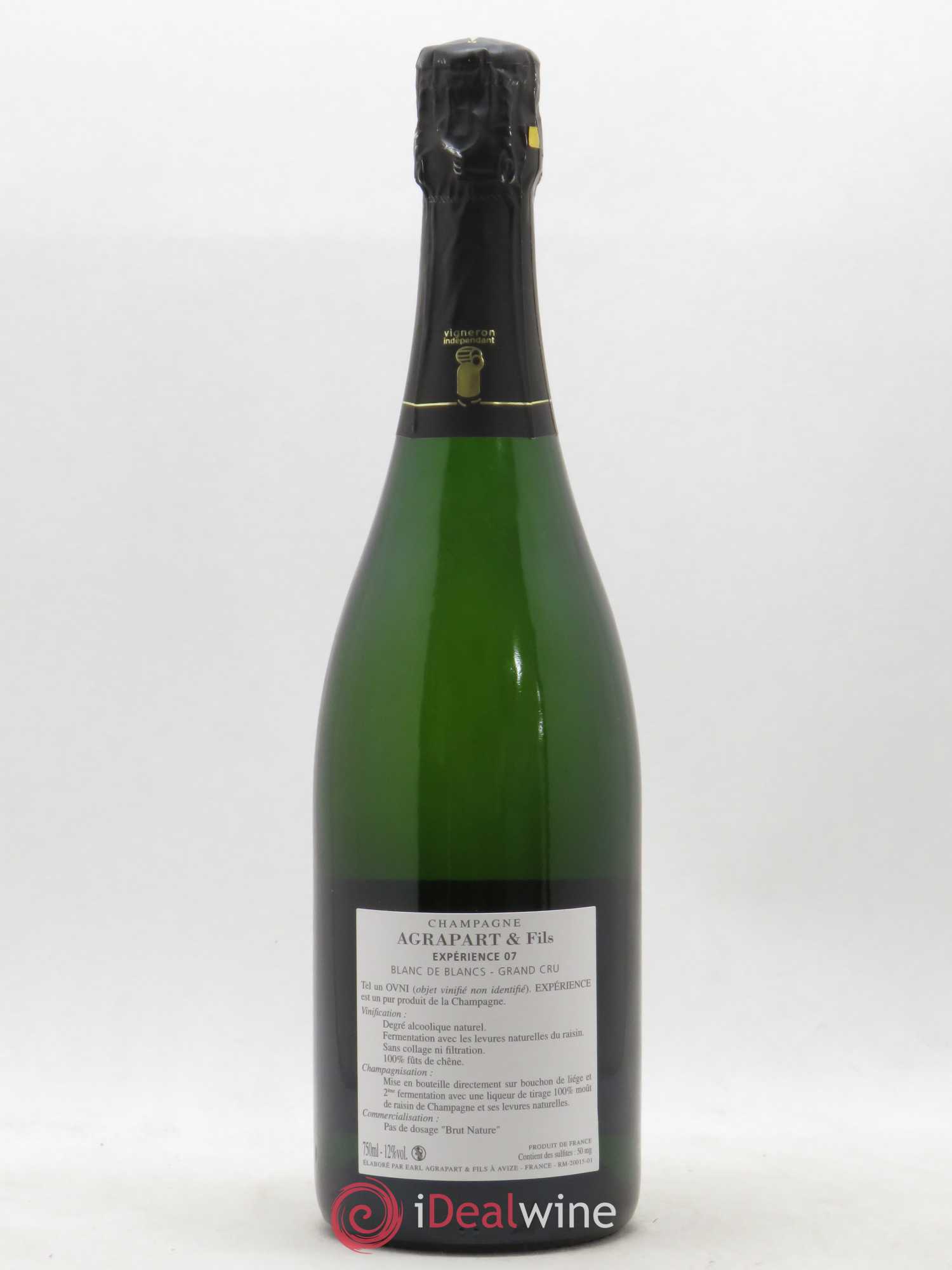 Expérience 07 Brut Nature Agrapart & Fils 2007 - Lot de 1 bouteille - 1