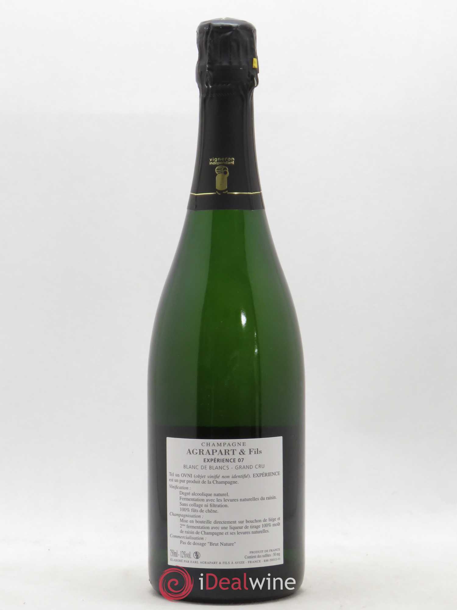Expérience 07 Brut Nature Agrapart & Fils 2007 - Lot de 1 bouteille - 1