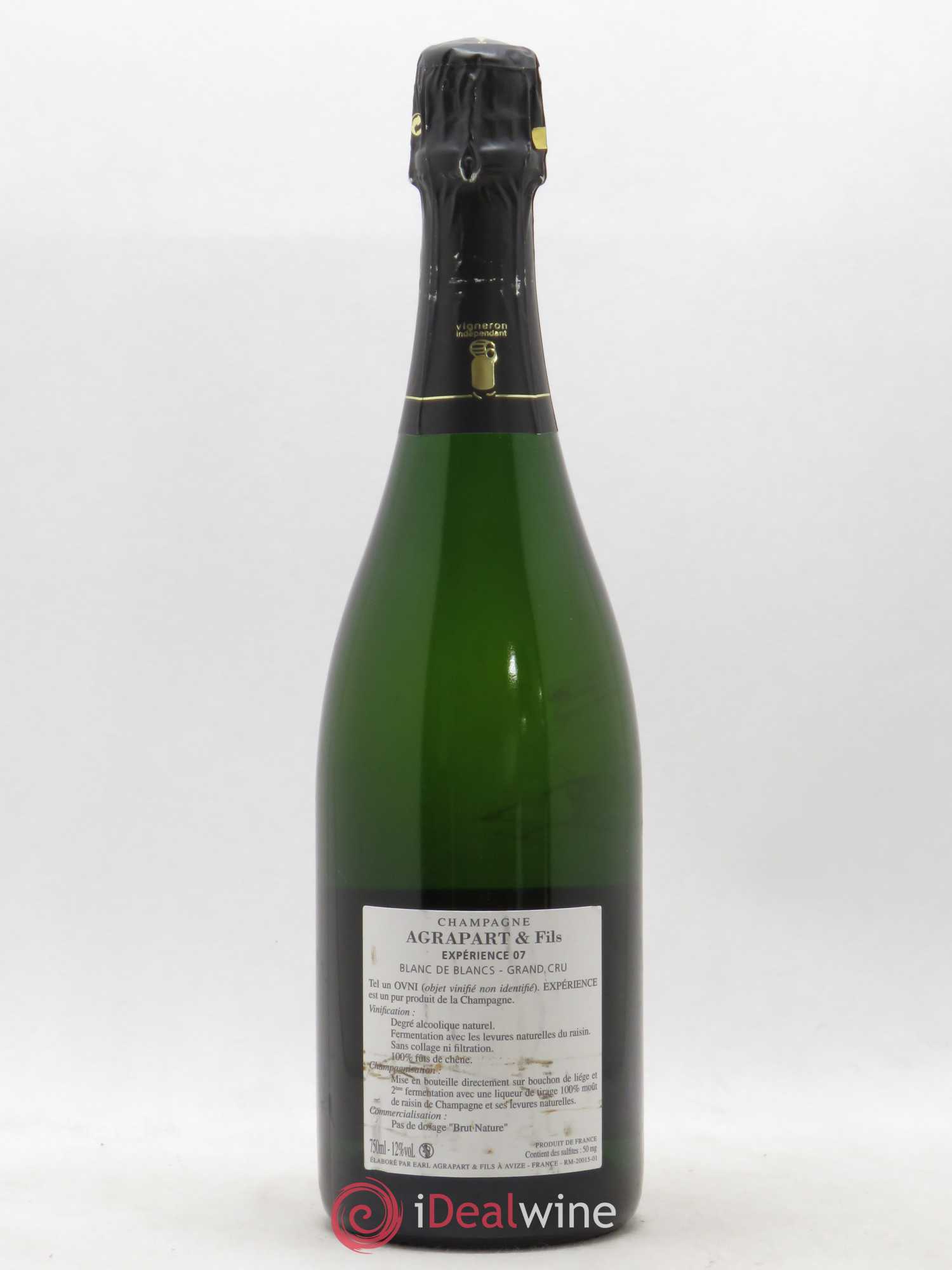 Expérience 07 Brut Nature Agrapart & Fils 2007 - Lot de 1 bouteille - 1