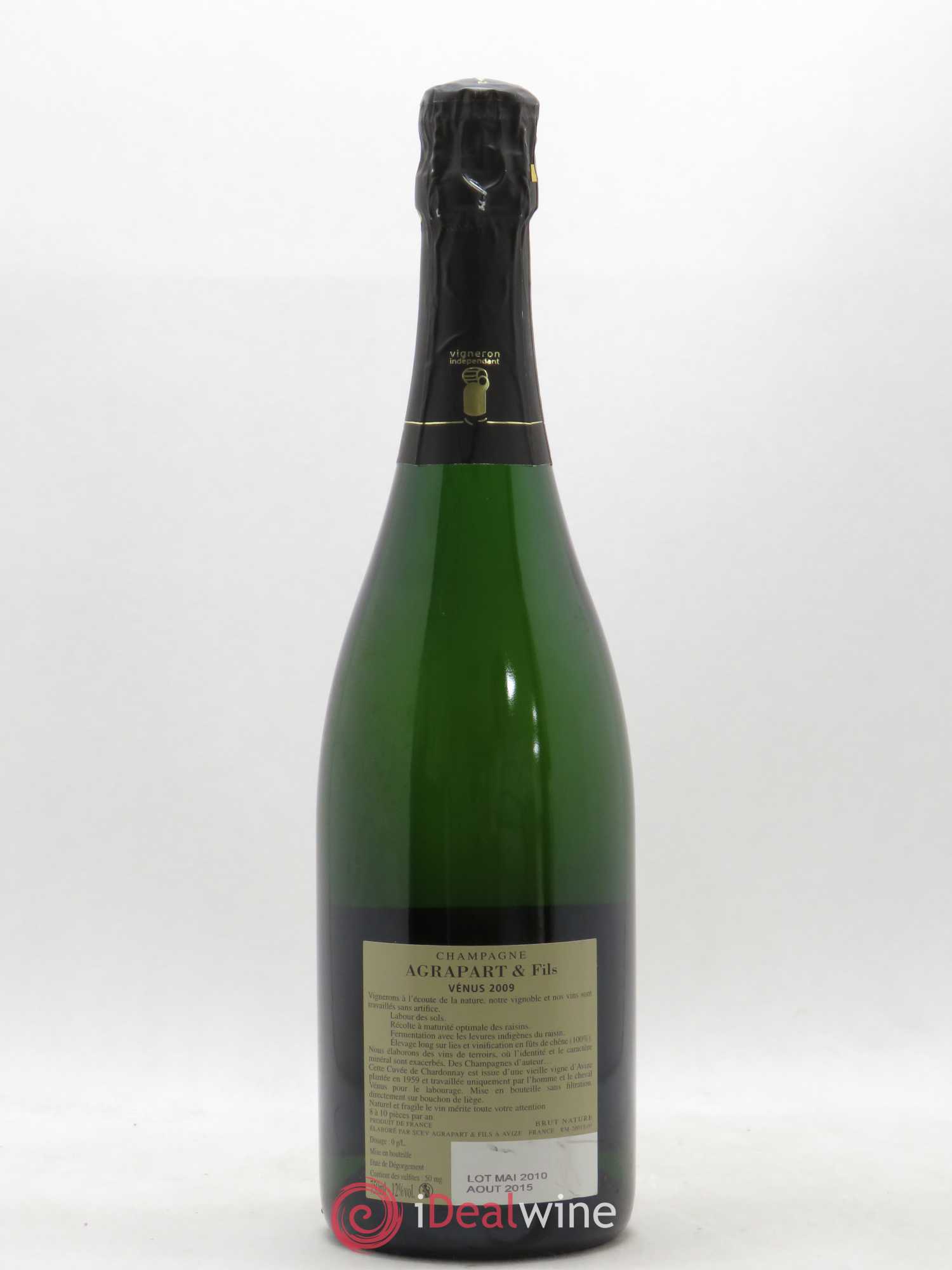 Vénus Blanc de Blancs Brut Nature Pascal Agrapart 2009 - Lot de 1 bouteille - 1