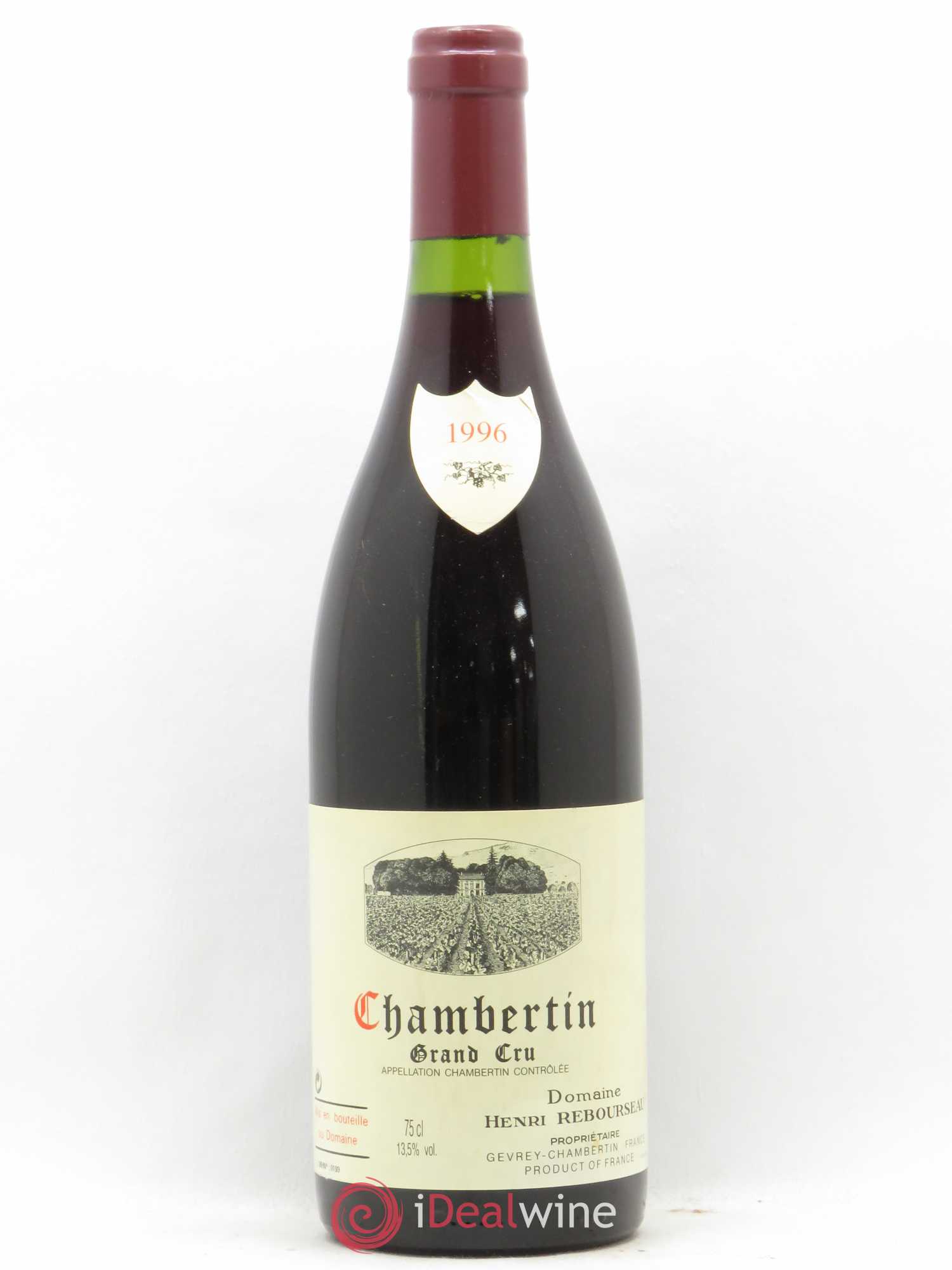 Chambertin Grand Cru Henri Rebourseau 1996 - Lot de 1 bouteille - 0
