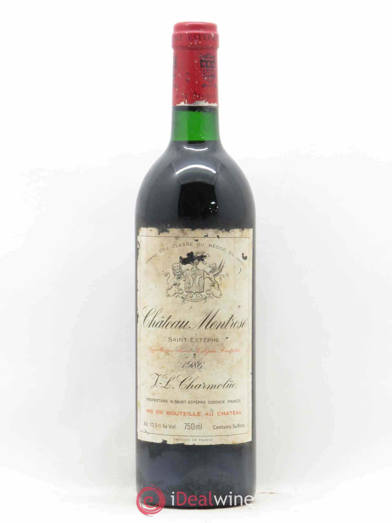 Château Montrose 2ème Grand Cru Classé 1986 - Lot de 1 bouteille - 0