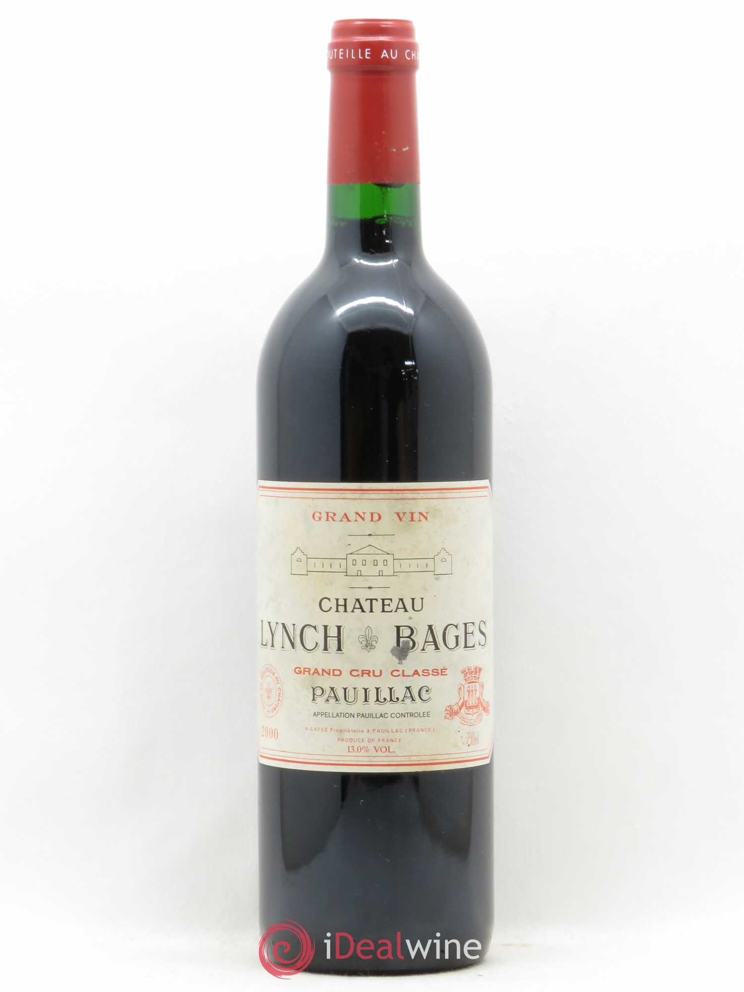 Château Lynch Bages 5ème Grand Cru Classé 2000 - Lot de 1 bouteille - 0