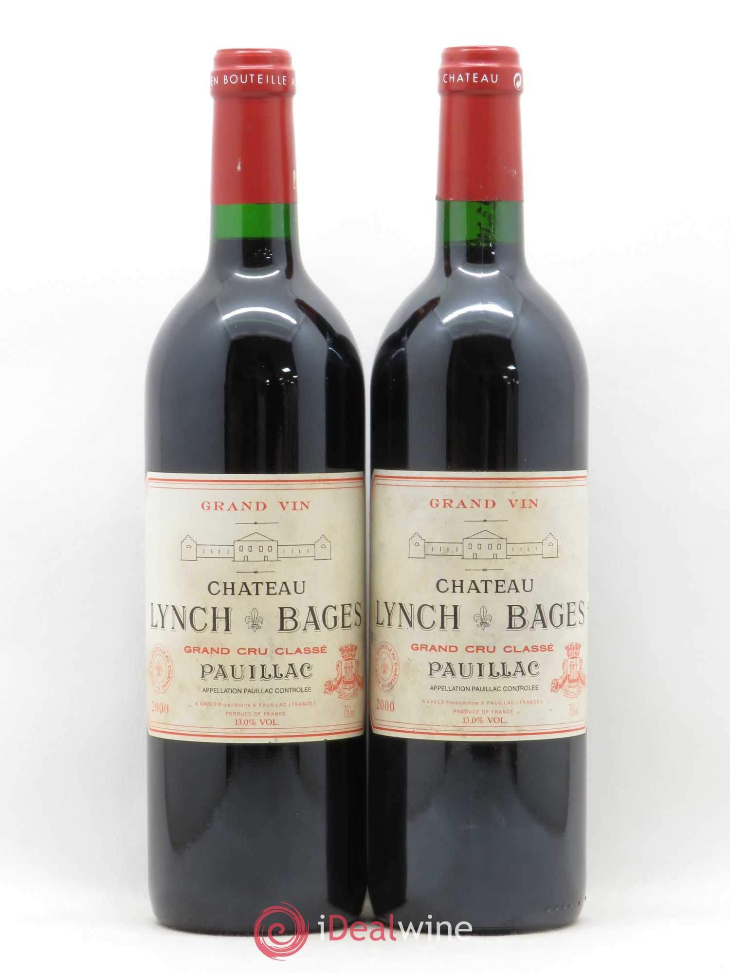 Château Lynch Bages 5ème Grand Cru Classé 2000 - Lot de 2 bouteilles - 0