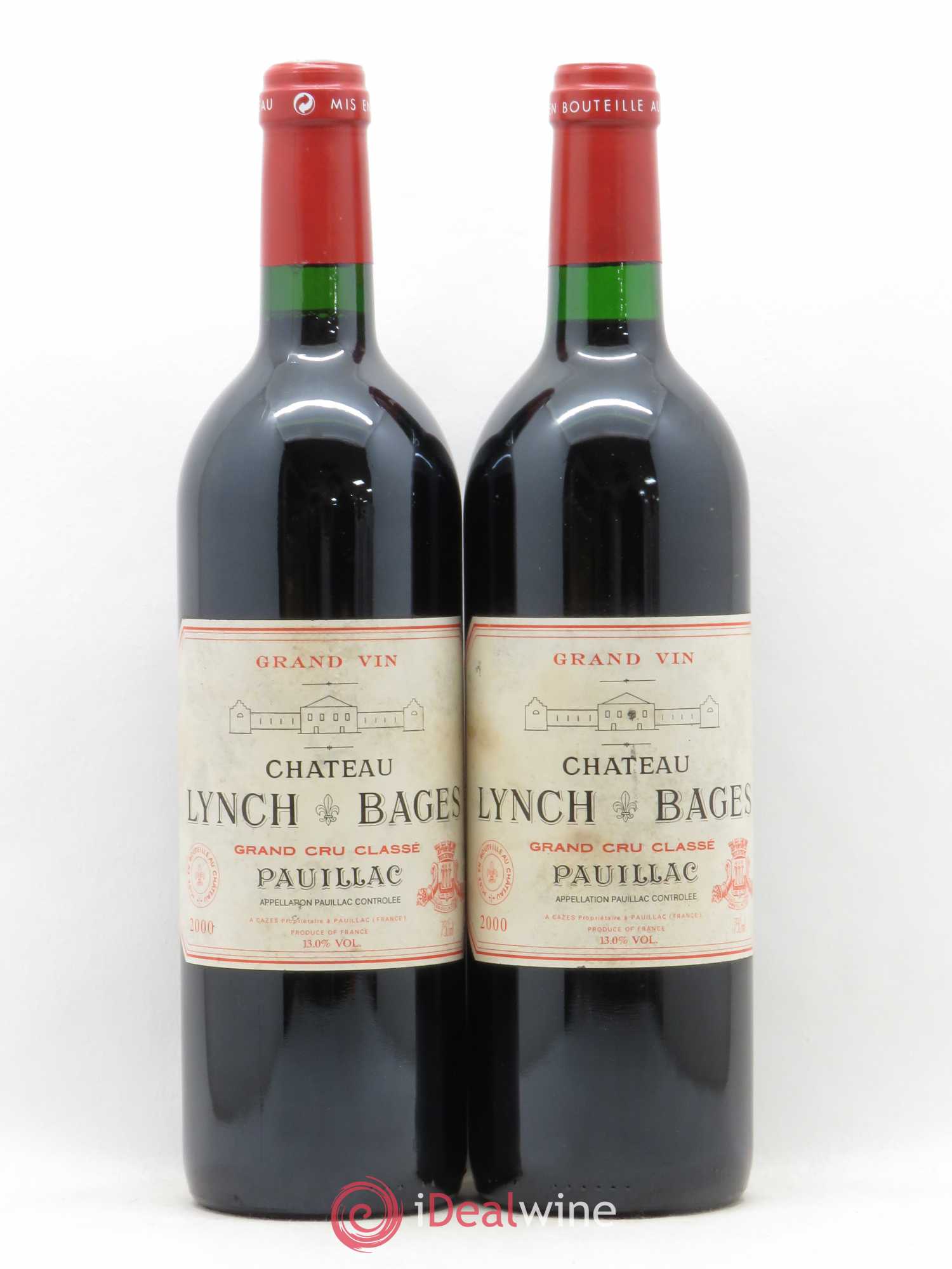 Château Lynch Bages 5ème Grand Cru Classé 2000 - Lot de 2 bouteilles - 0