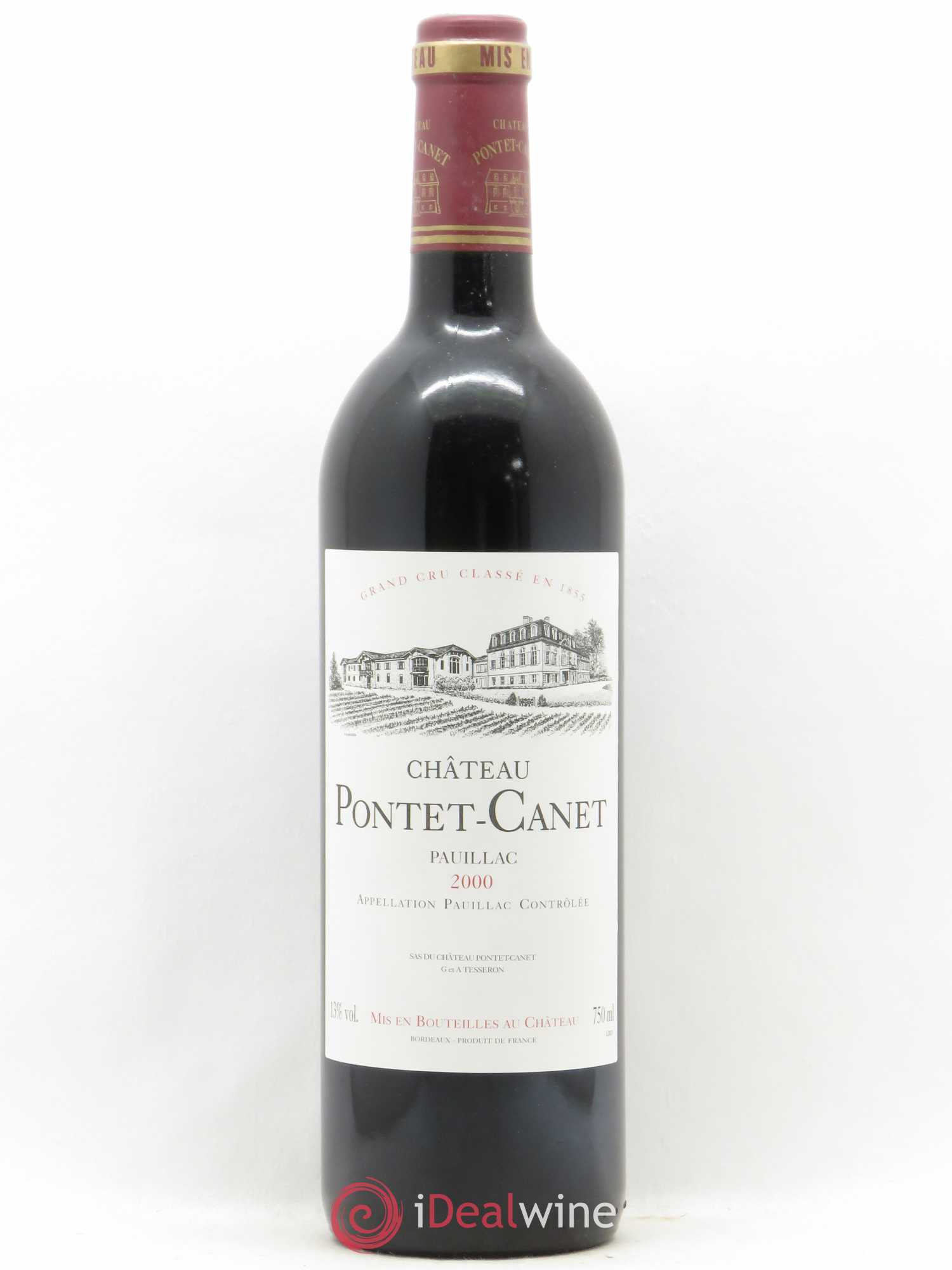 Château Pontet Canet 5ème Grand Cru Classé 2000 - Lot de 1 bouteille - 0