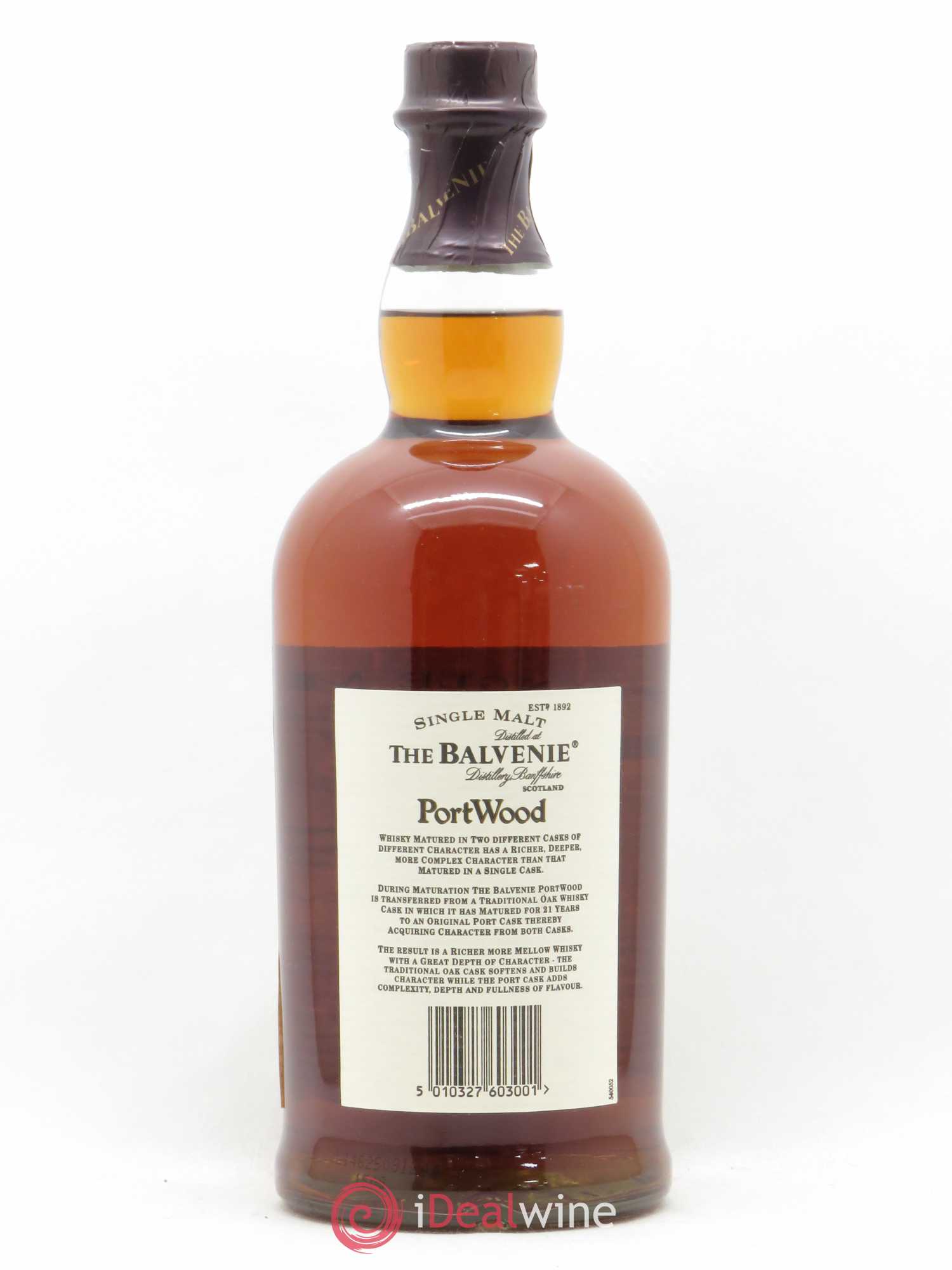 Whisky BALVENIE PORTWOOD 2 CASKS SINGLE MALT 21 Years - Posten von 1 Flasche - 1