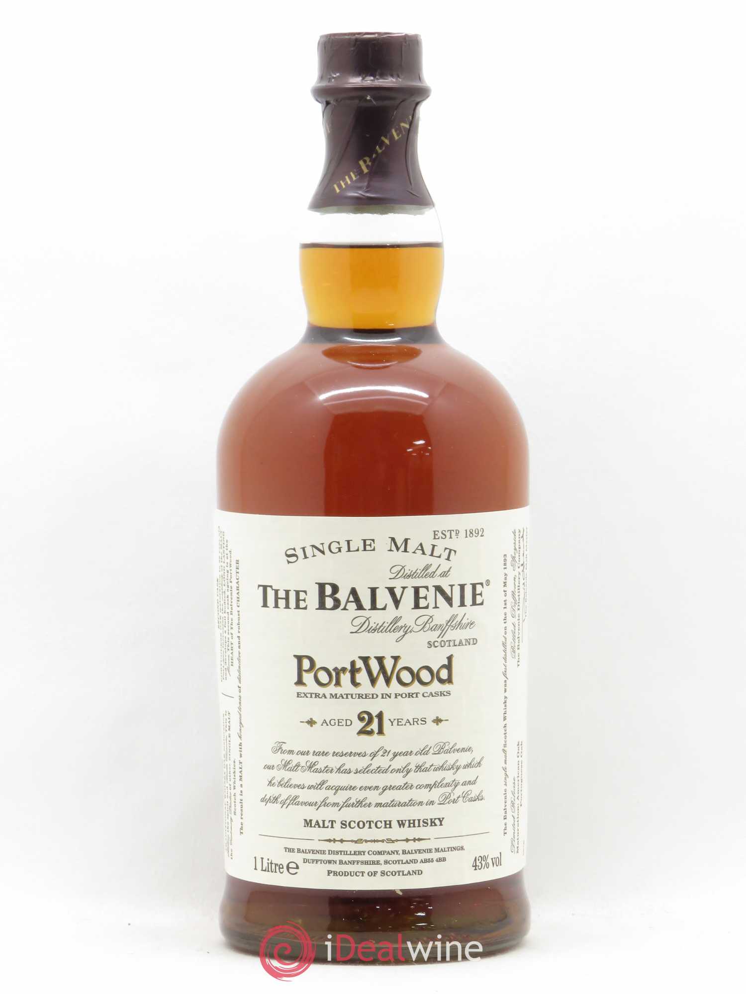 Whisky BALVENIE PORTWOOD 2 CASKS SINGLE MALT 21 Years - Posten von 1 Flasche - 0